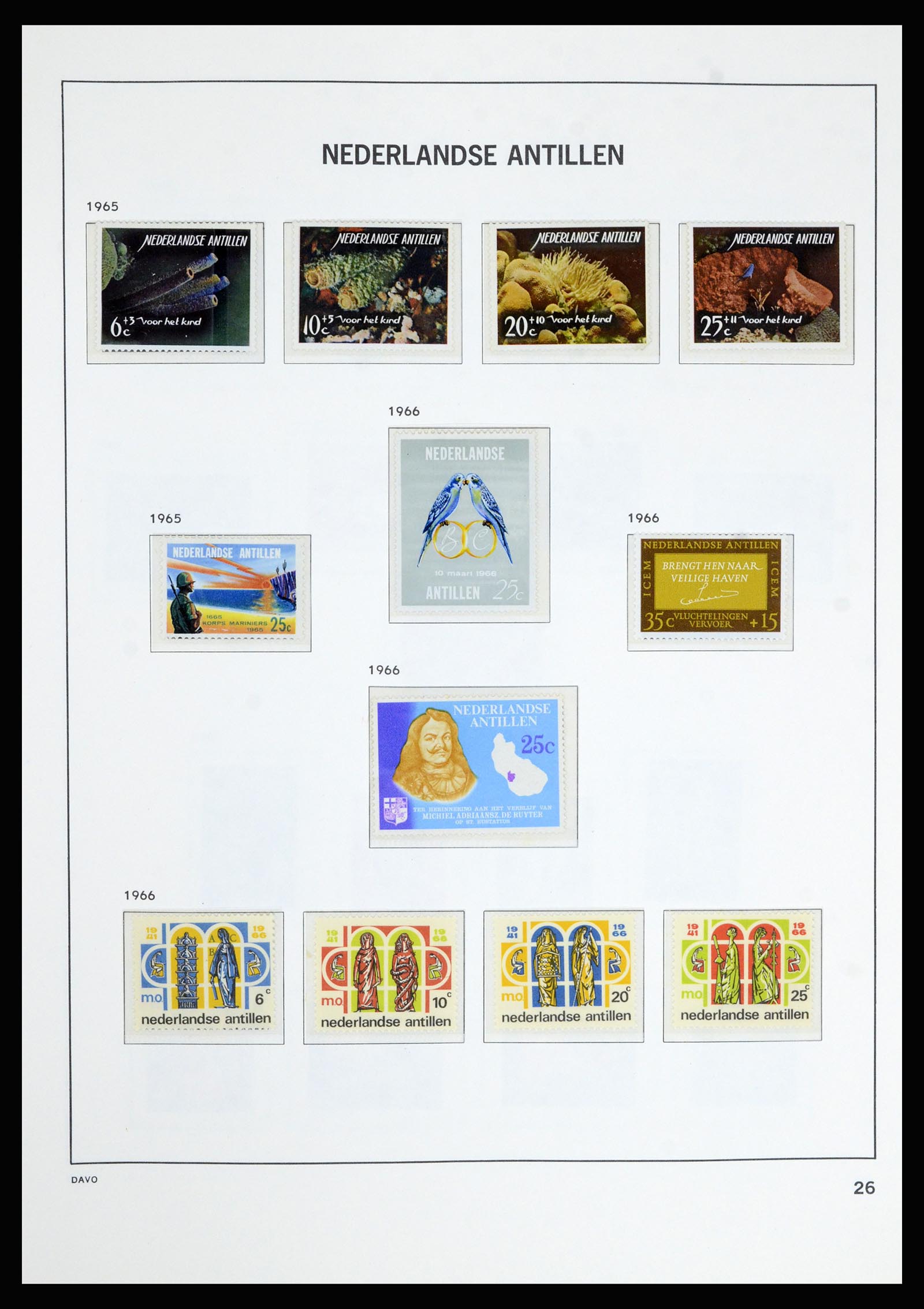 36802 027 - Postzegelverzameling 36802 Curaçao en Nederlandse Antillen 1873-1993.