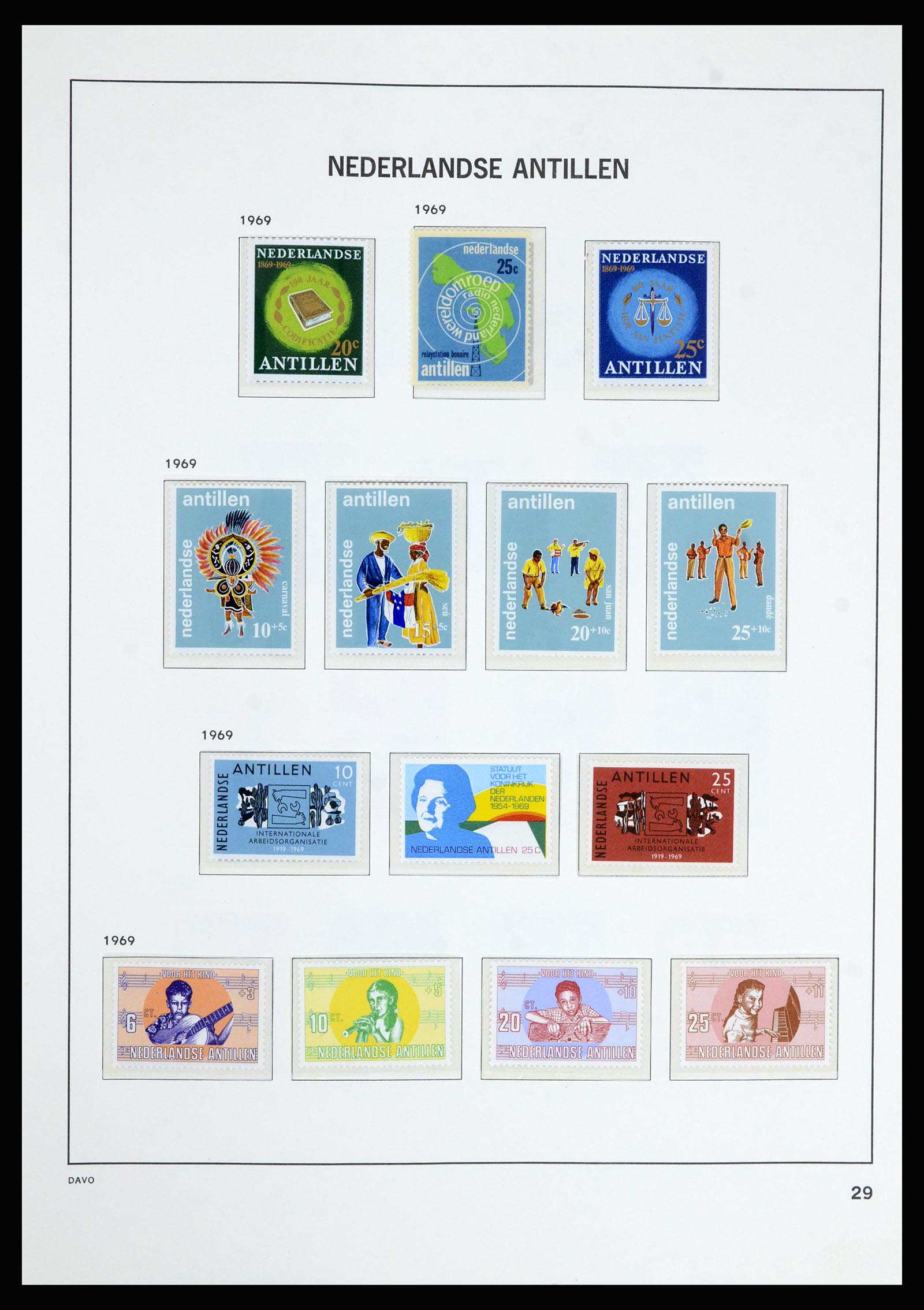36802 030 - Postzegelverzameling 36802 Curaçao en Nederlandse Antillen 1873-1993.