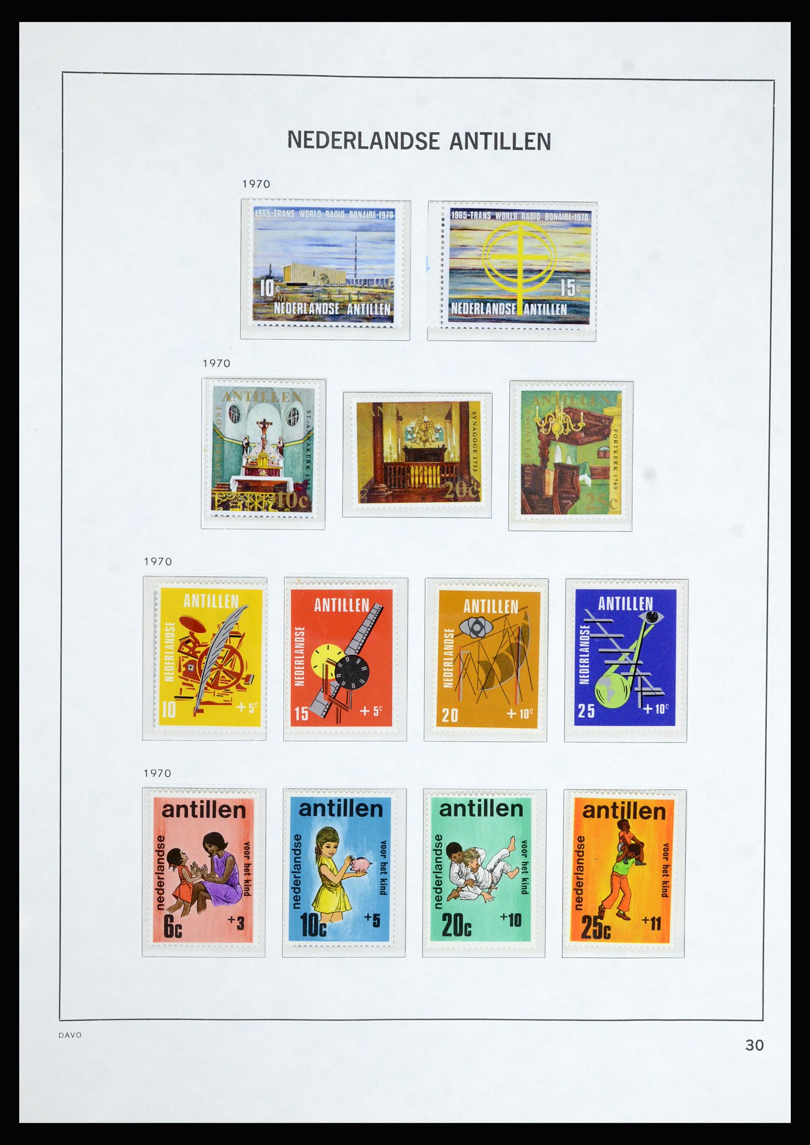 36802 031 - Postzegelverzameling 36802 Curaçao en Nederlandse Antillen 1873-1993.