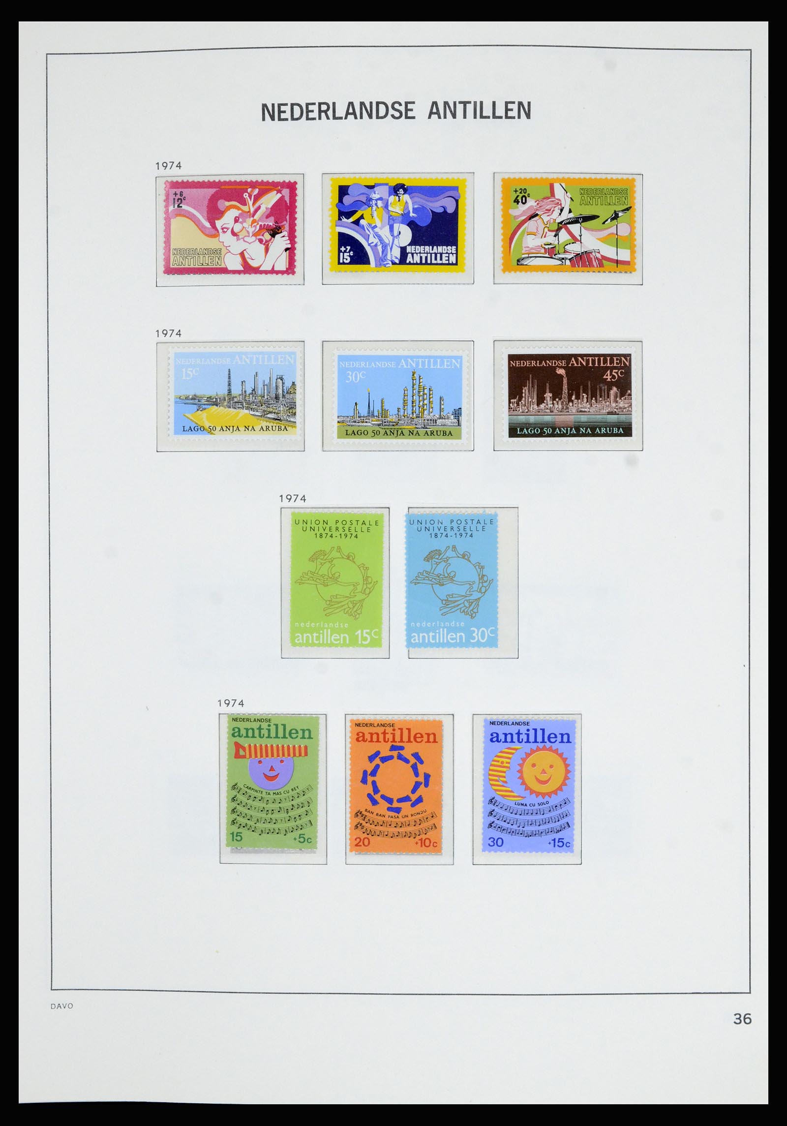 36802 037 - Postzegelverzameling 36802 Curaçao en Nederlandse Antillen 1873-1993.
