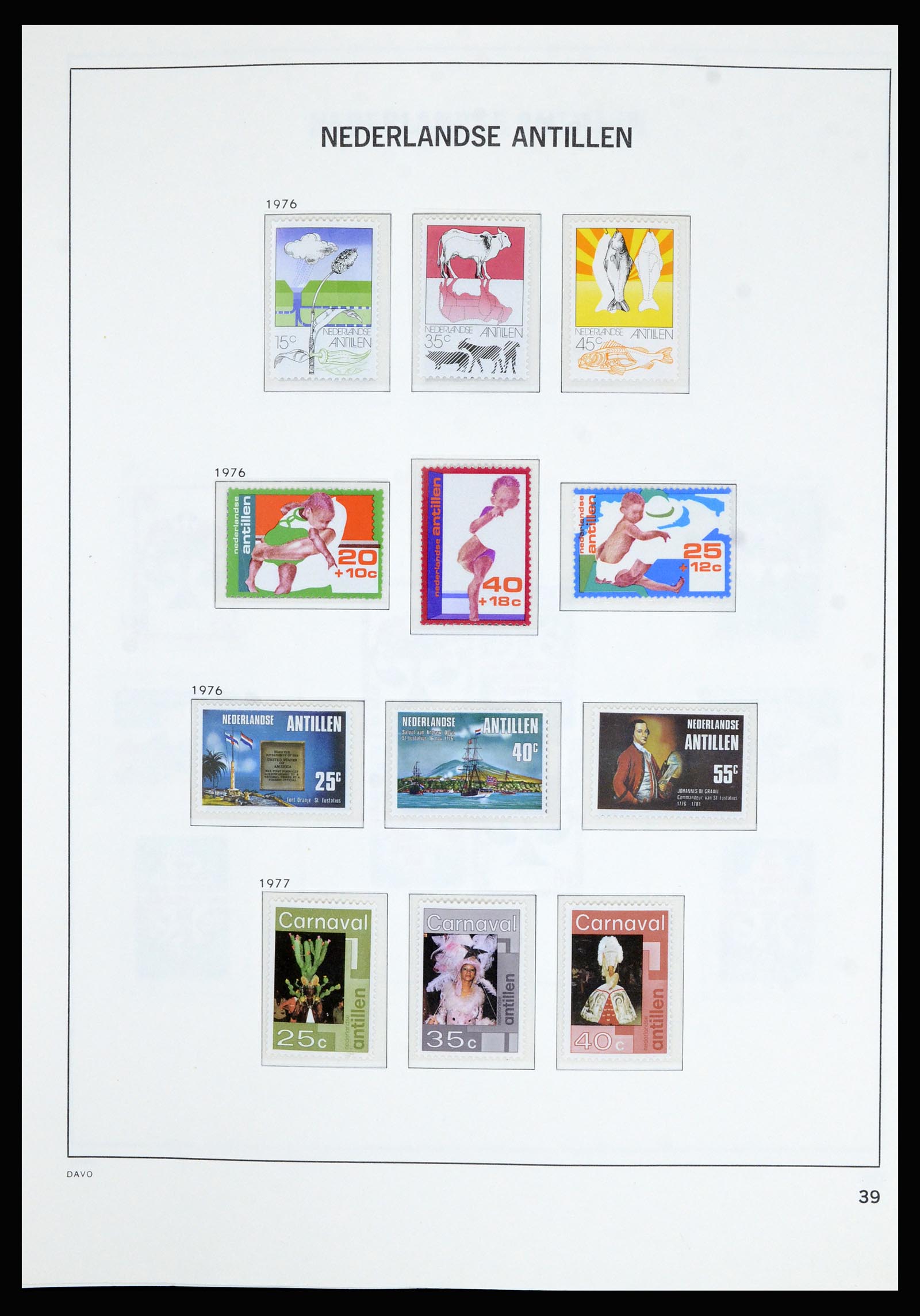 36802 040 - Postzegelverzameling 36802 Curaçao en Nederlandse Antillen 1873-1993.