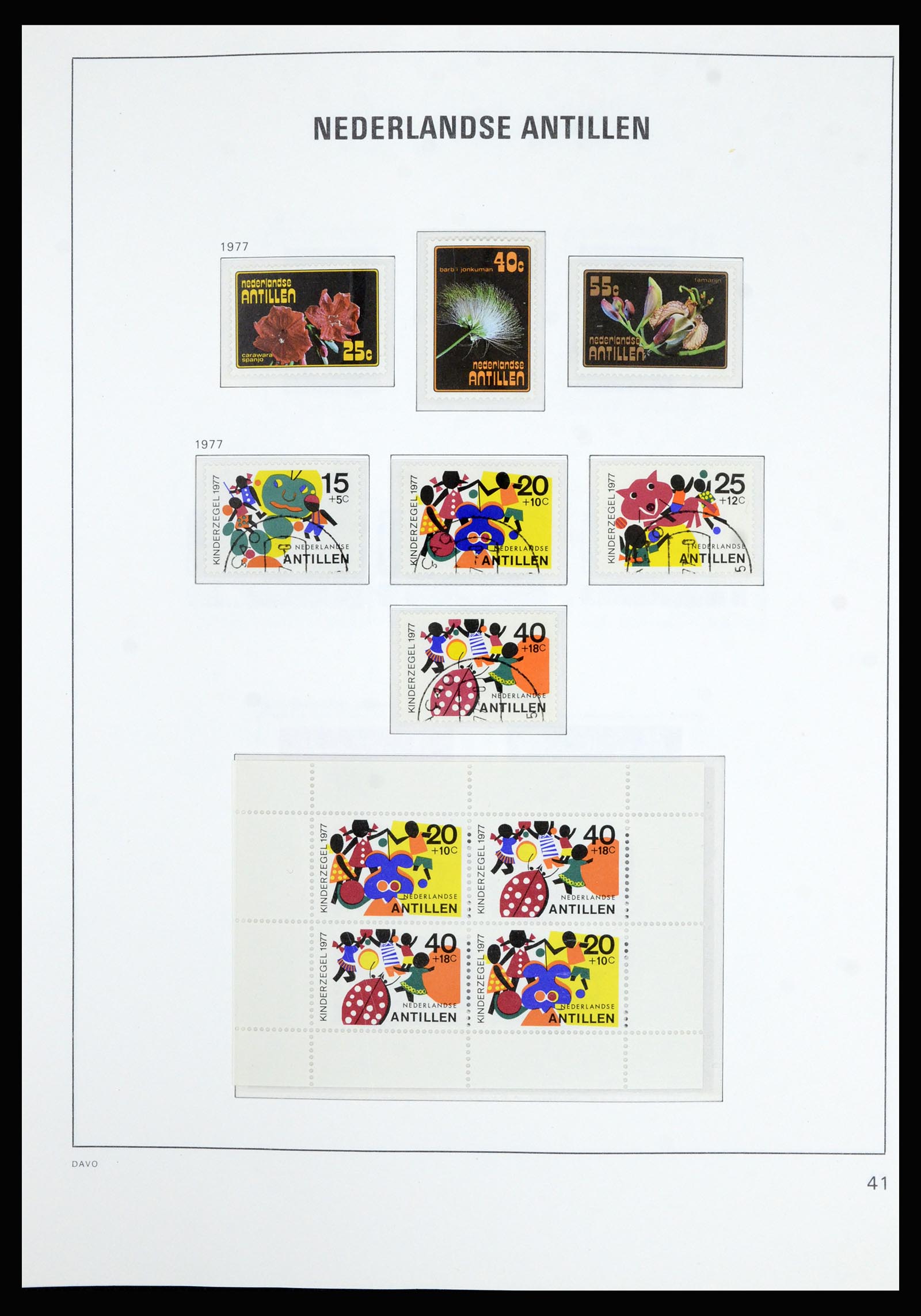 36802 042 - Postzegelverzameling 36802 Curaçao en Nederlandse Antillen 1873-1993.
