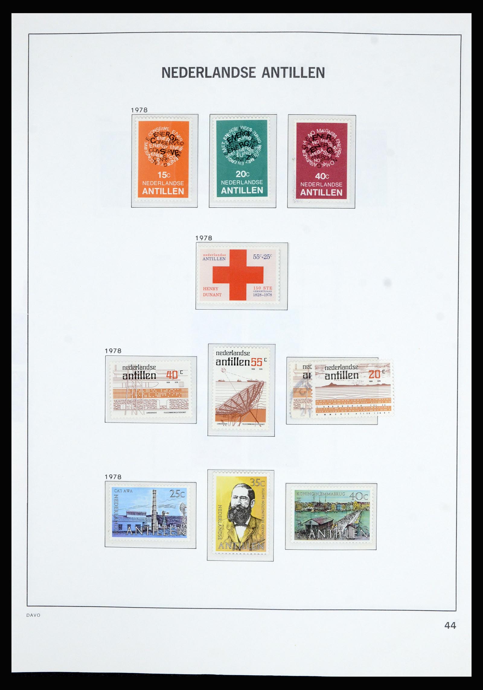 36802 045 - Postzegelverzameling 36802 Curaçao en Nederlandse Antillen 1873-1993.