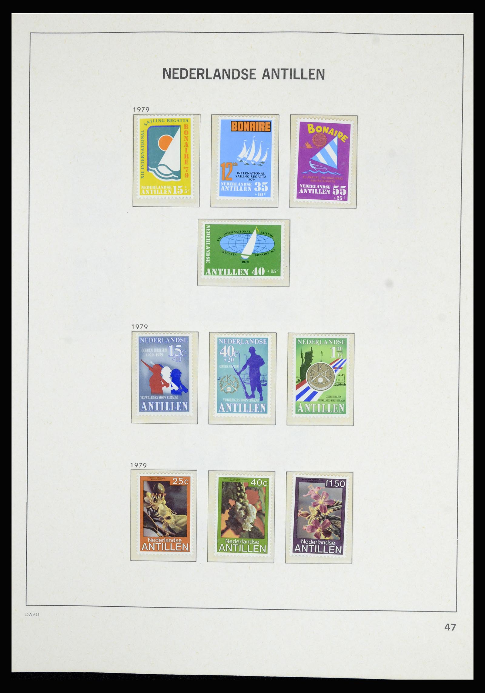 36802 051 - Postzegelverzameling 36802 Curaçao en Nederlandse Antillen 1873-1993.
