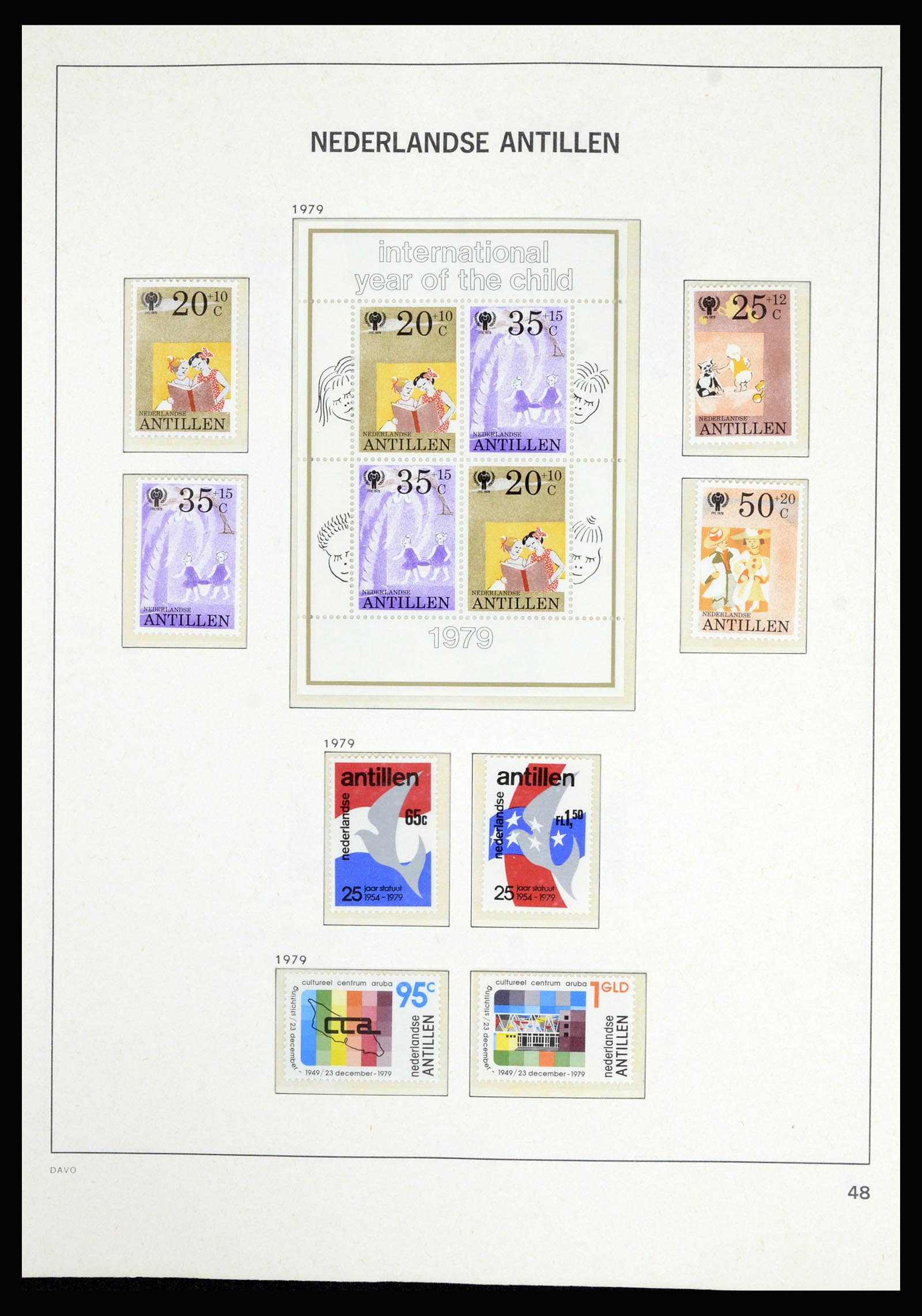 36802 052 - Postzegelverzameling 36802 Curaçao en Nederlandse Antillen 1873-1993.