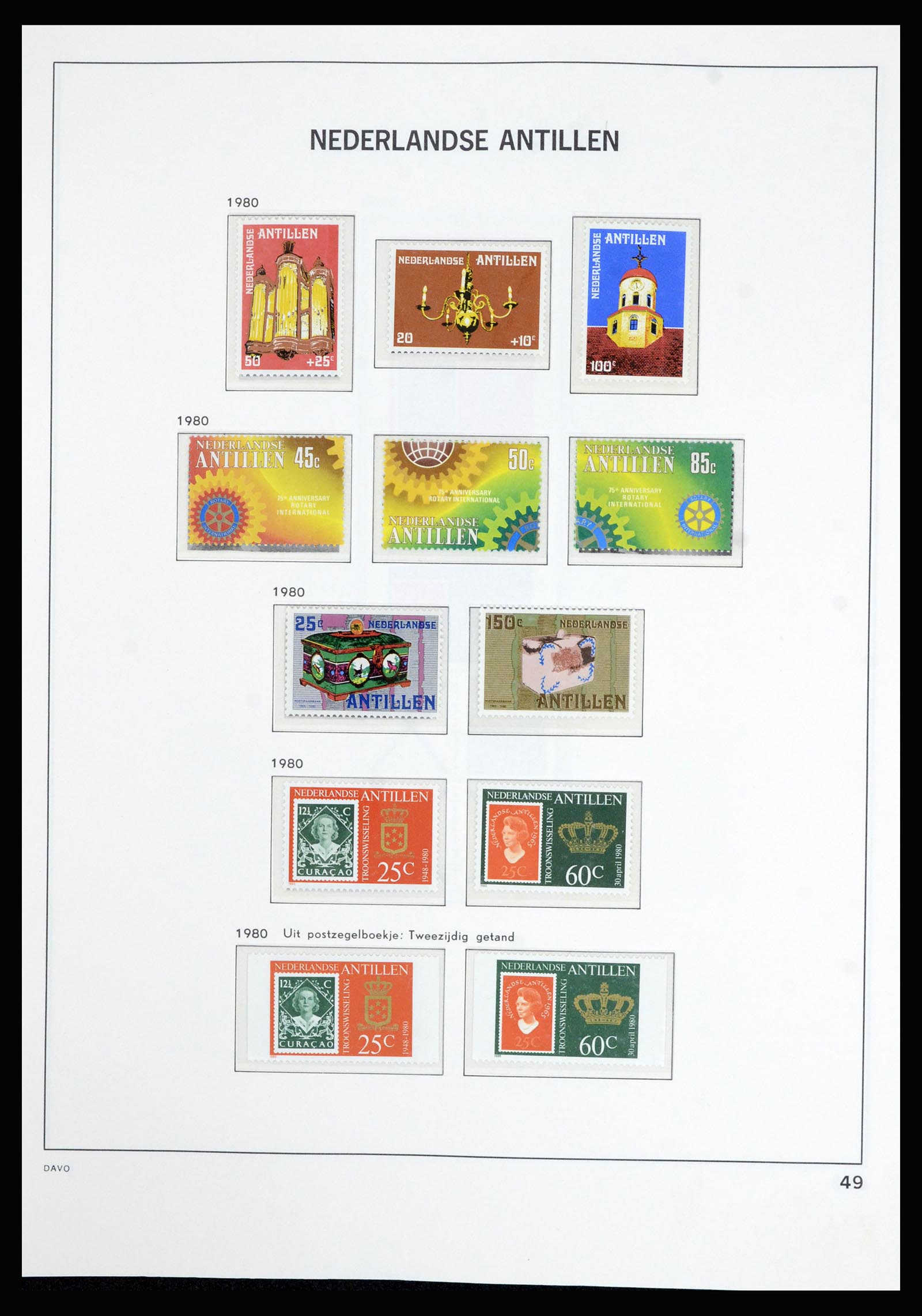 36802 053 - Postzegelverzameling 36802 Curaçao en Nederlandse Antillen 1873-1993.