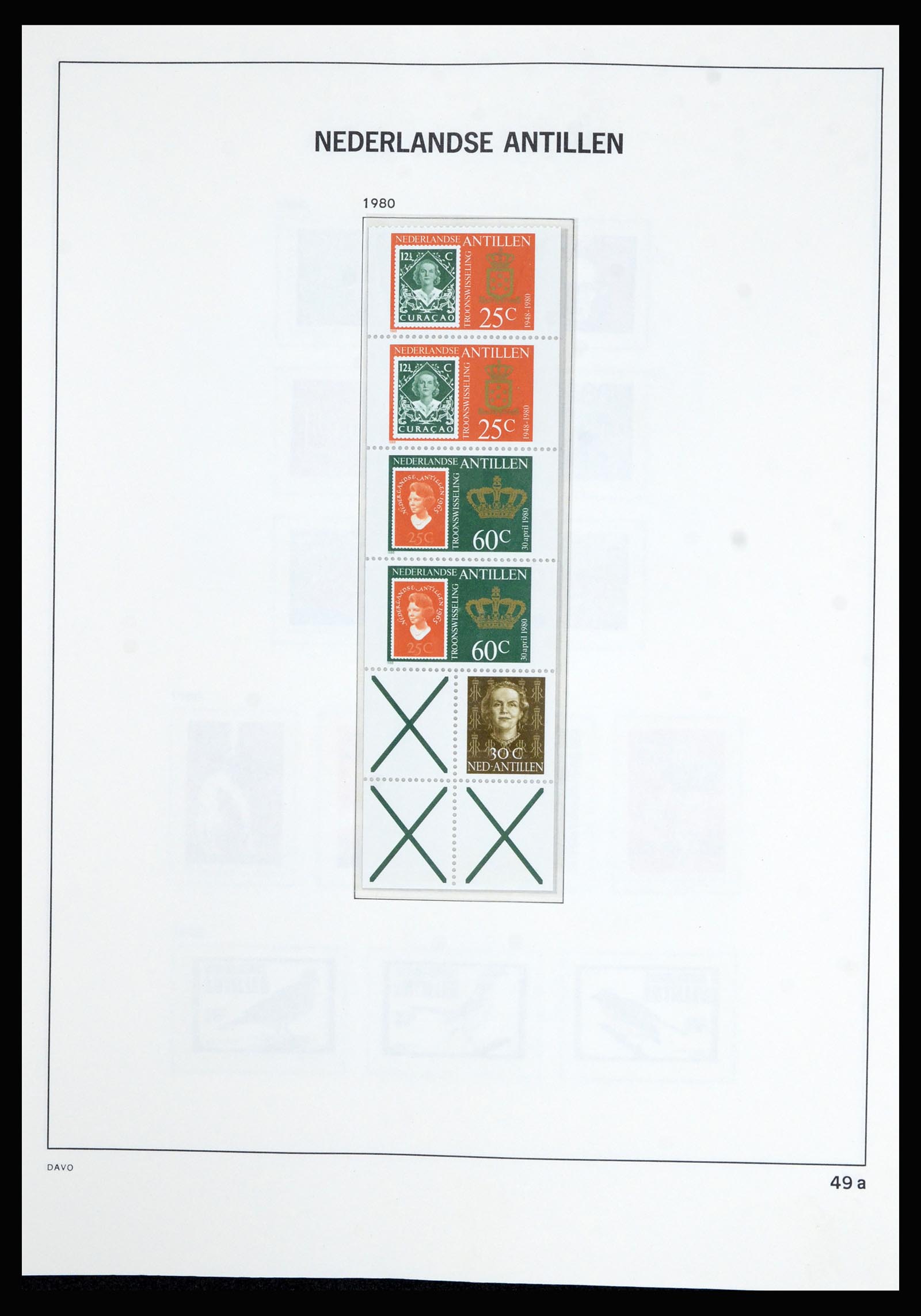 36802 054 - Postzegelverzameling 36802 Curaçao en Nederlandse Antillen 1873-1993.