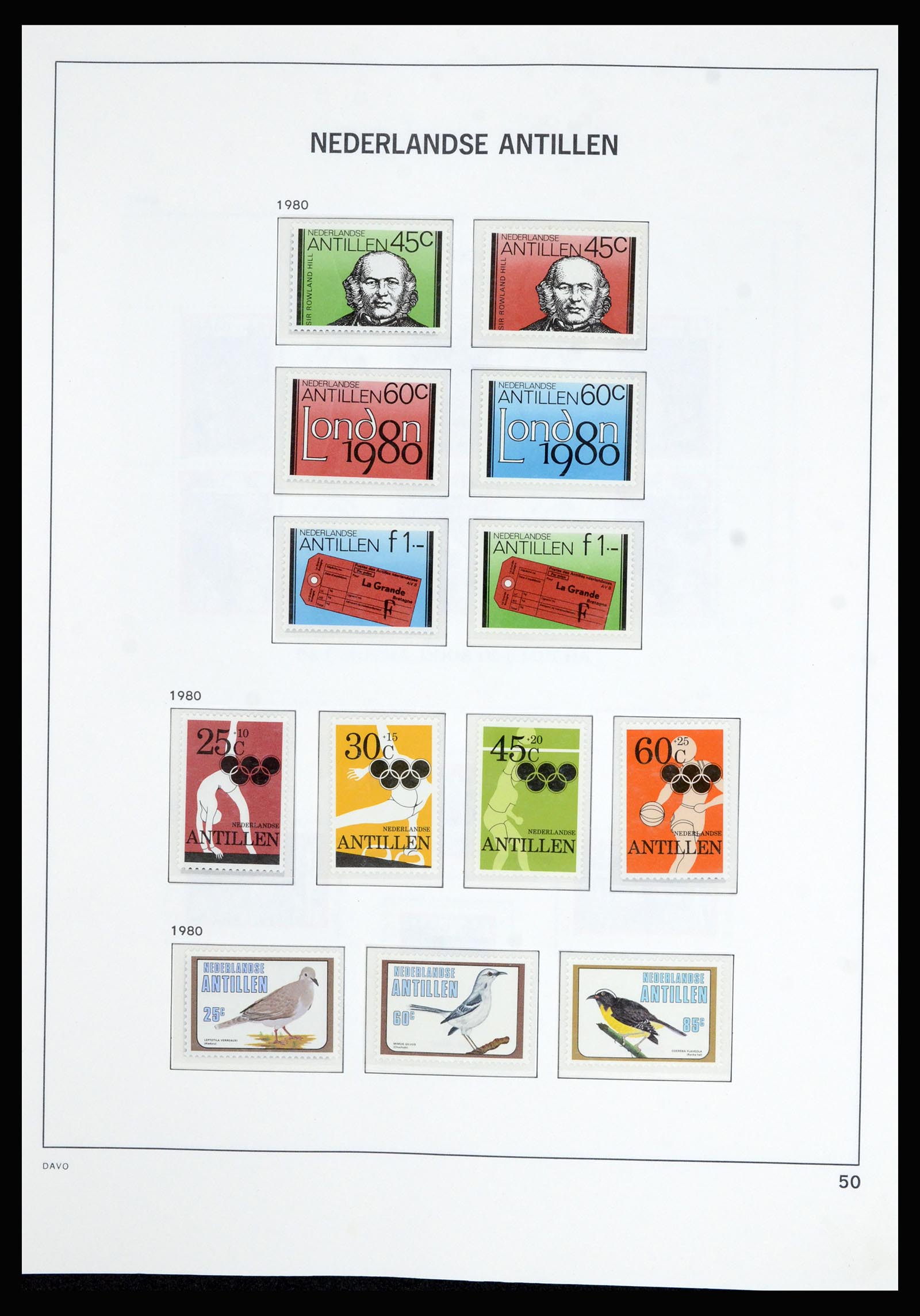 36802 055 - Postzegelverzameling 36802 Curaçao en Nederlandse Antillen 1873-1993.