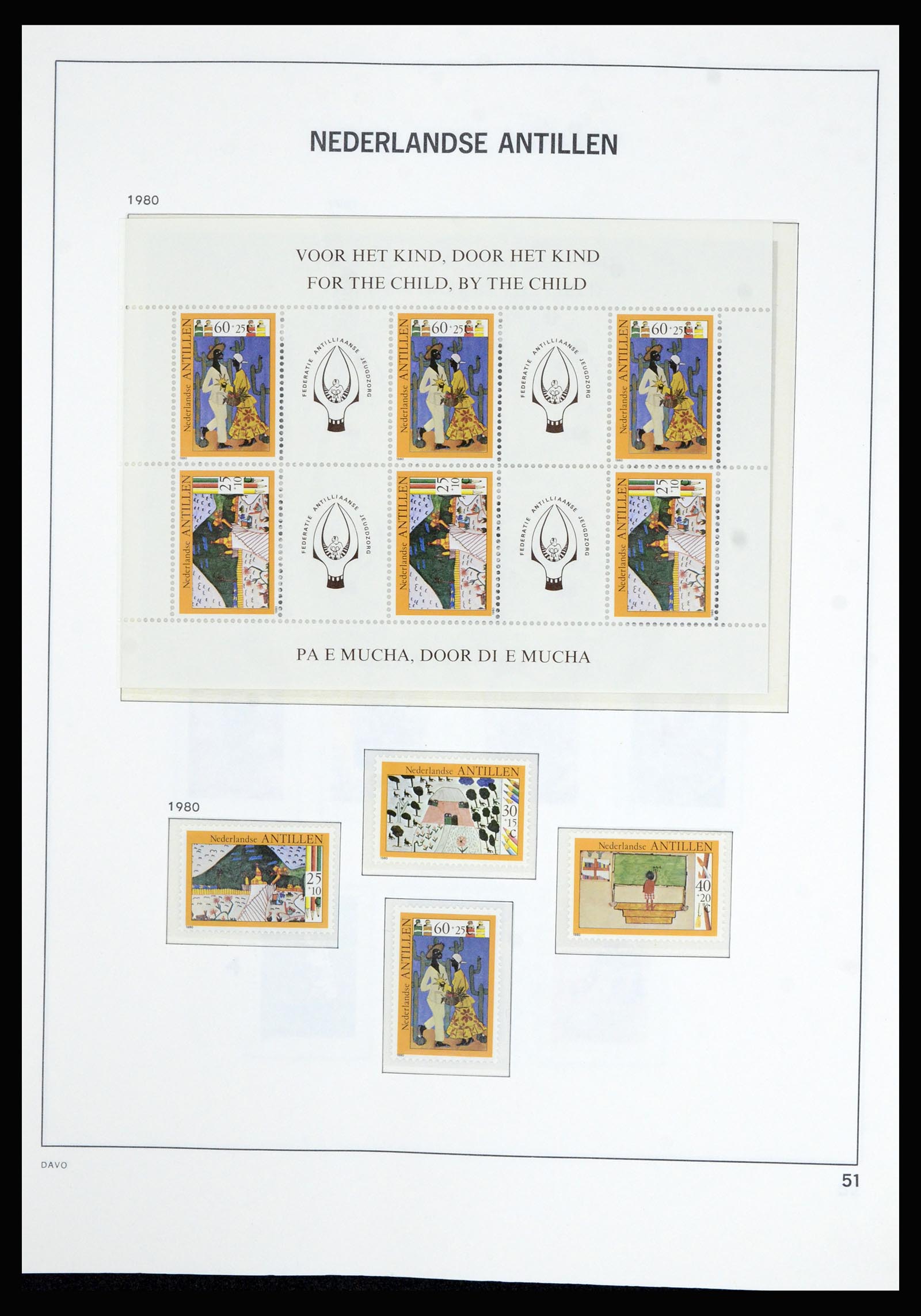 36802 056 - Postzegelverzameling 36802 Curaçao en Nederlandse Antillen 1873-1993.
