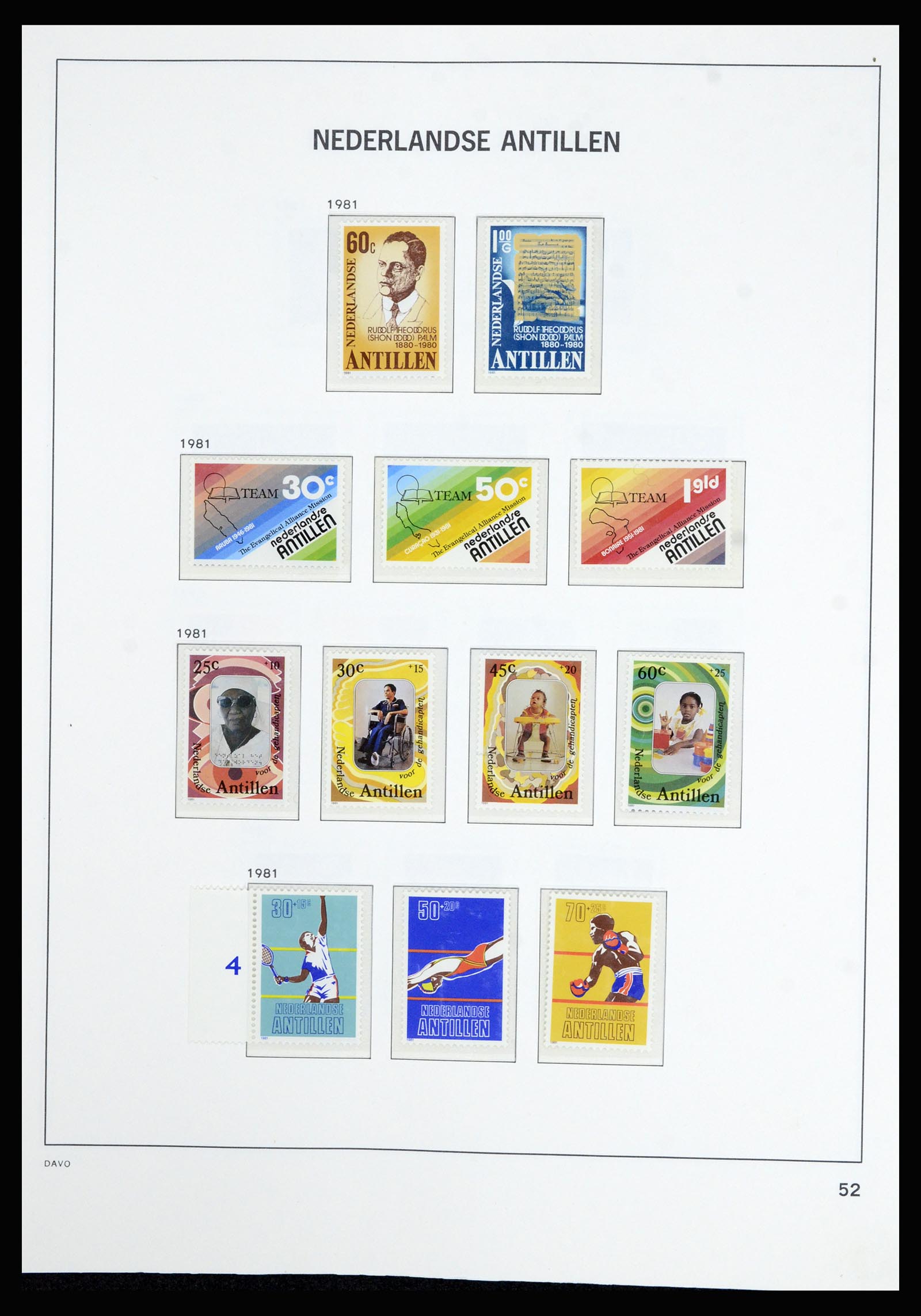 36802 057 - Postzegelverzameling 36802 Curaçao en Nederlandse Antillen 1873-1993.