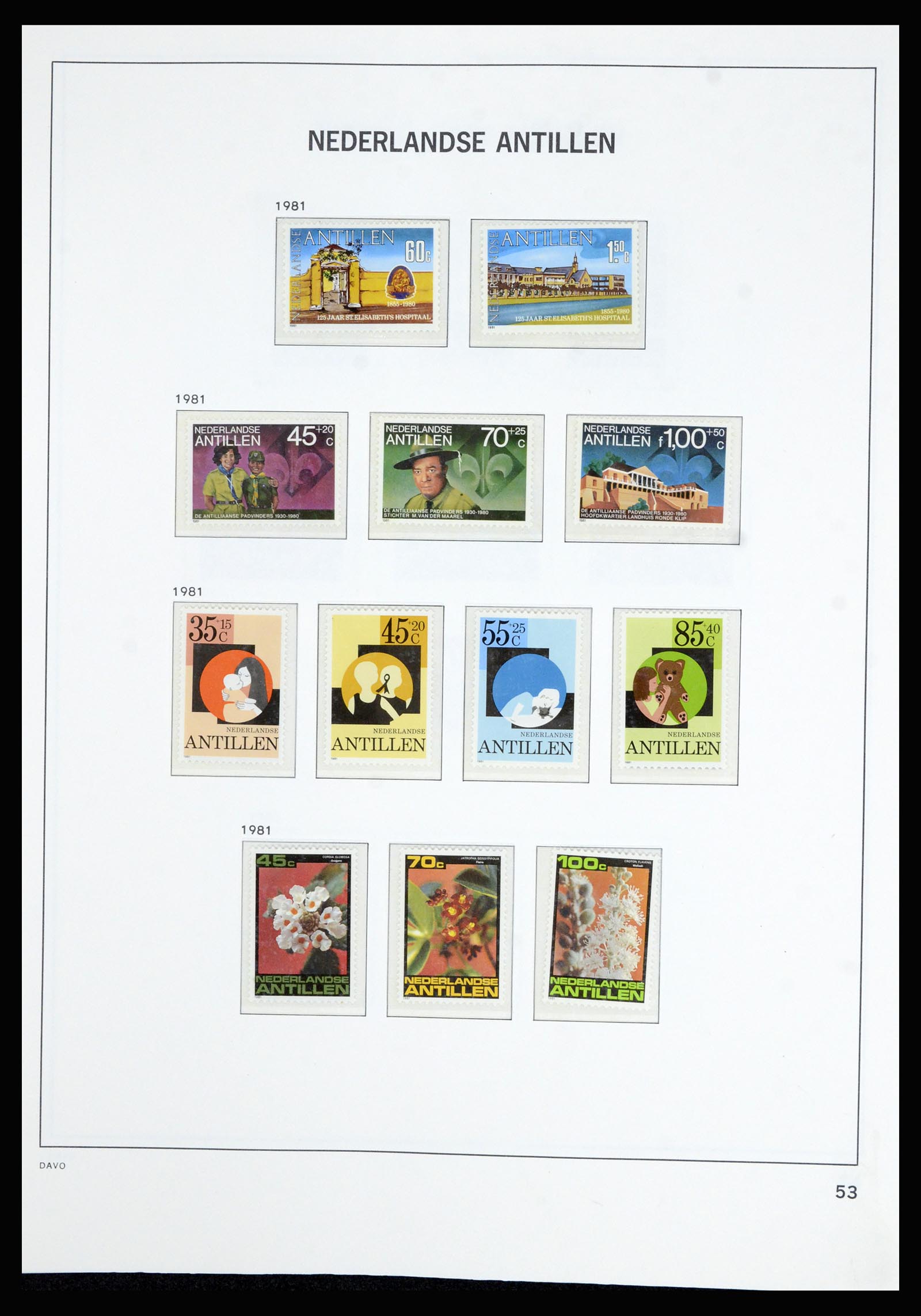 36802 058 - Postzegelverzameling 36802 Curaçao en Nederlandse Antillen 1873-1993.
