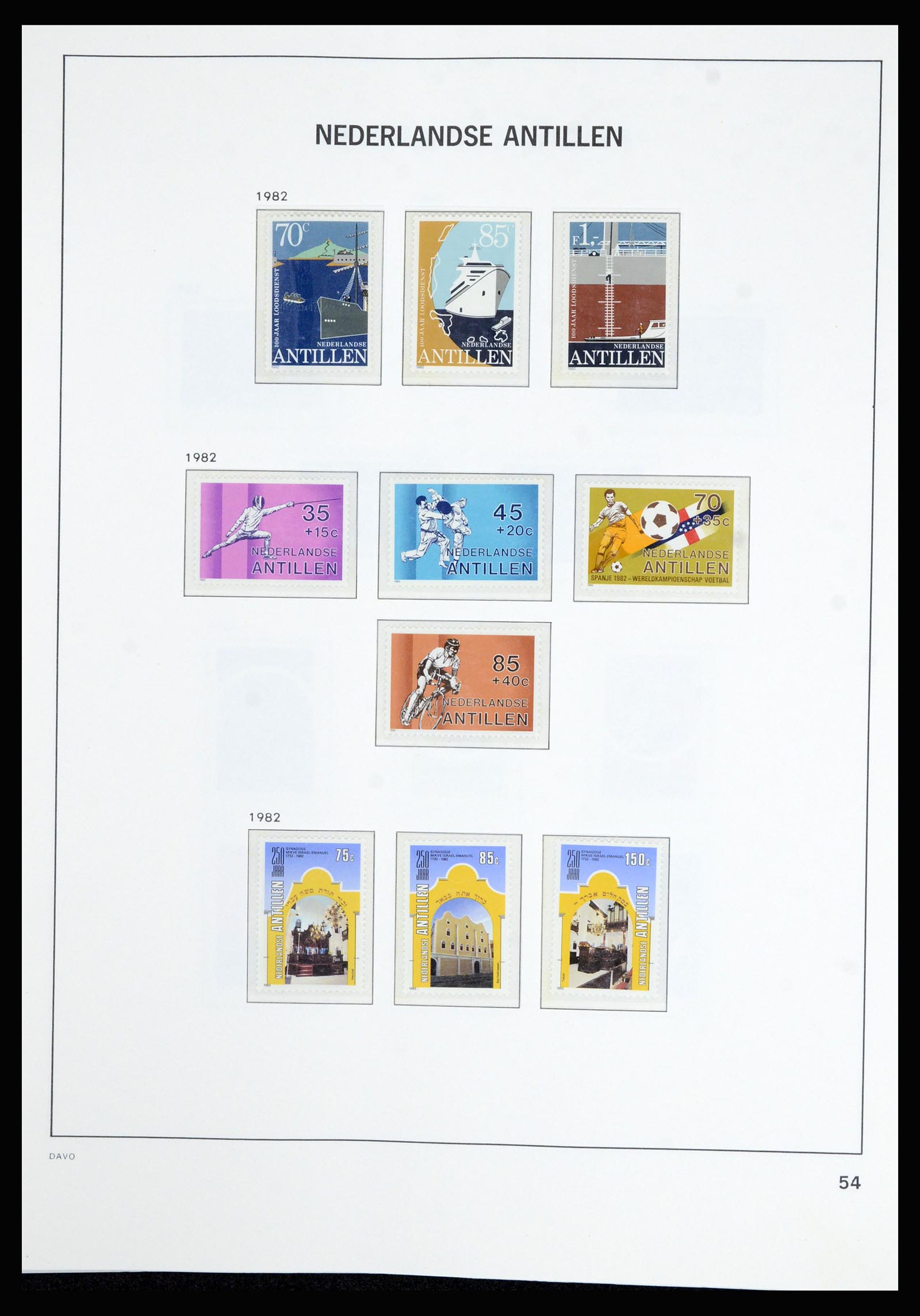 36802 059 - Postzegelverzameling 36802 Curaçao en Nederlandse Antillen 1873-1993.