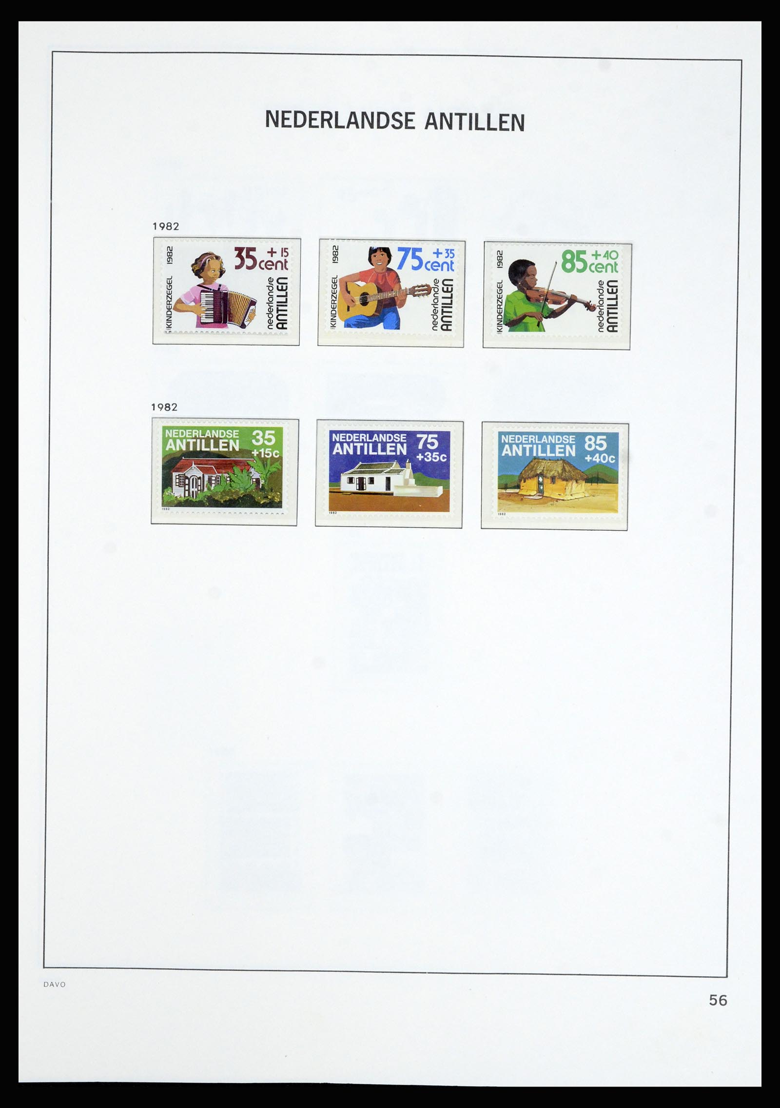 36802 061 - Postzegelverzameling 36802 Curaçao en Nederlandse Antillen 1873-1993.