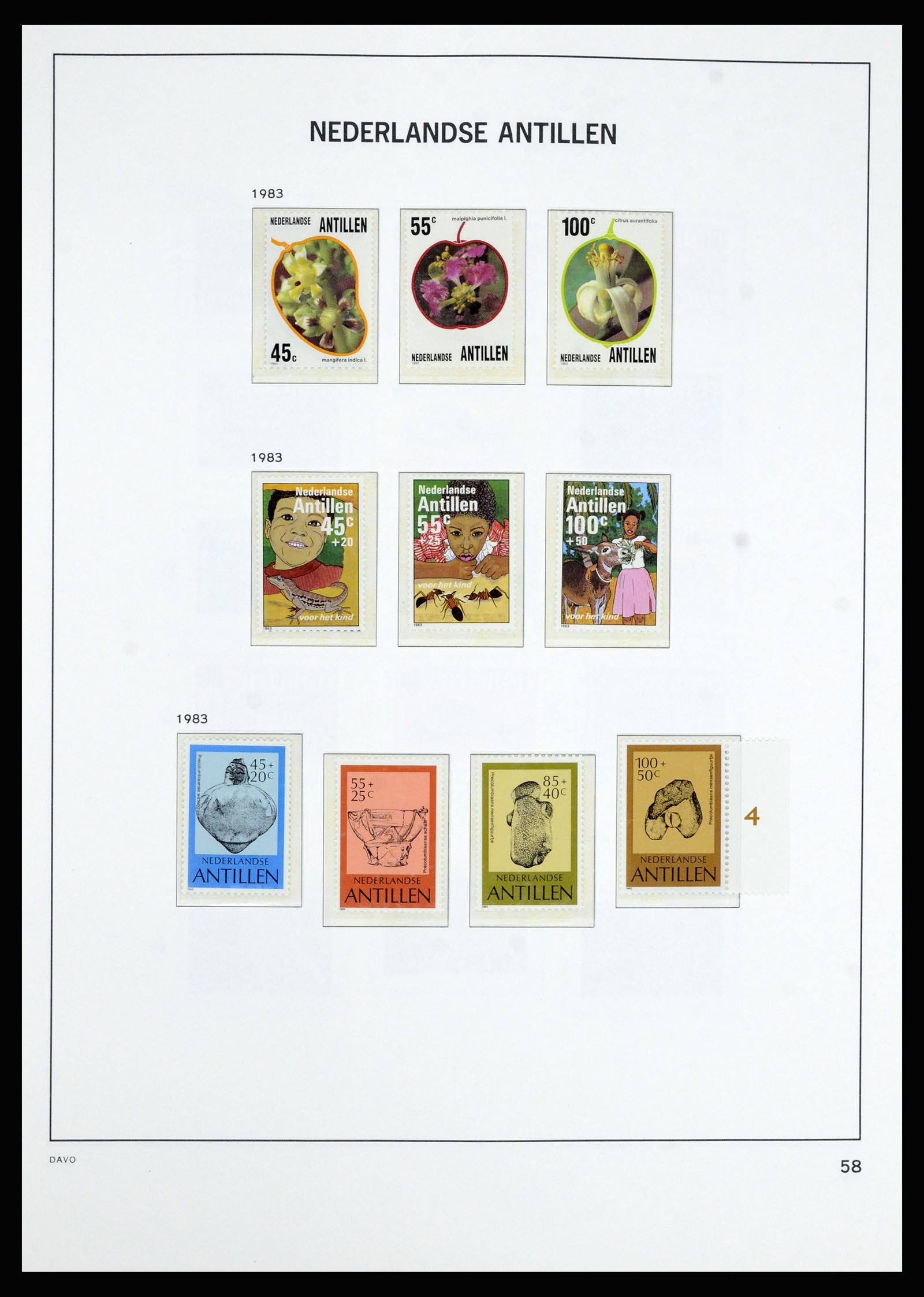 36802 063 - Postzegelverzameling 36802 Curaçao en Nederlandse Antillen 1873-1993.