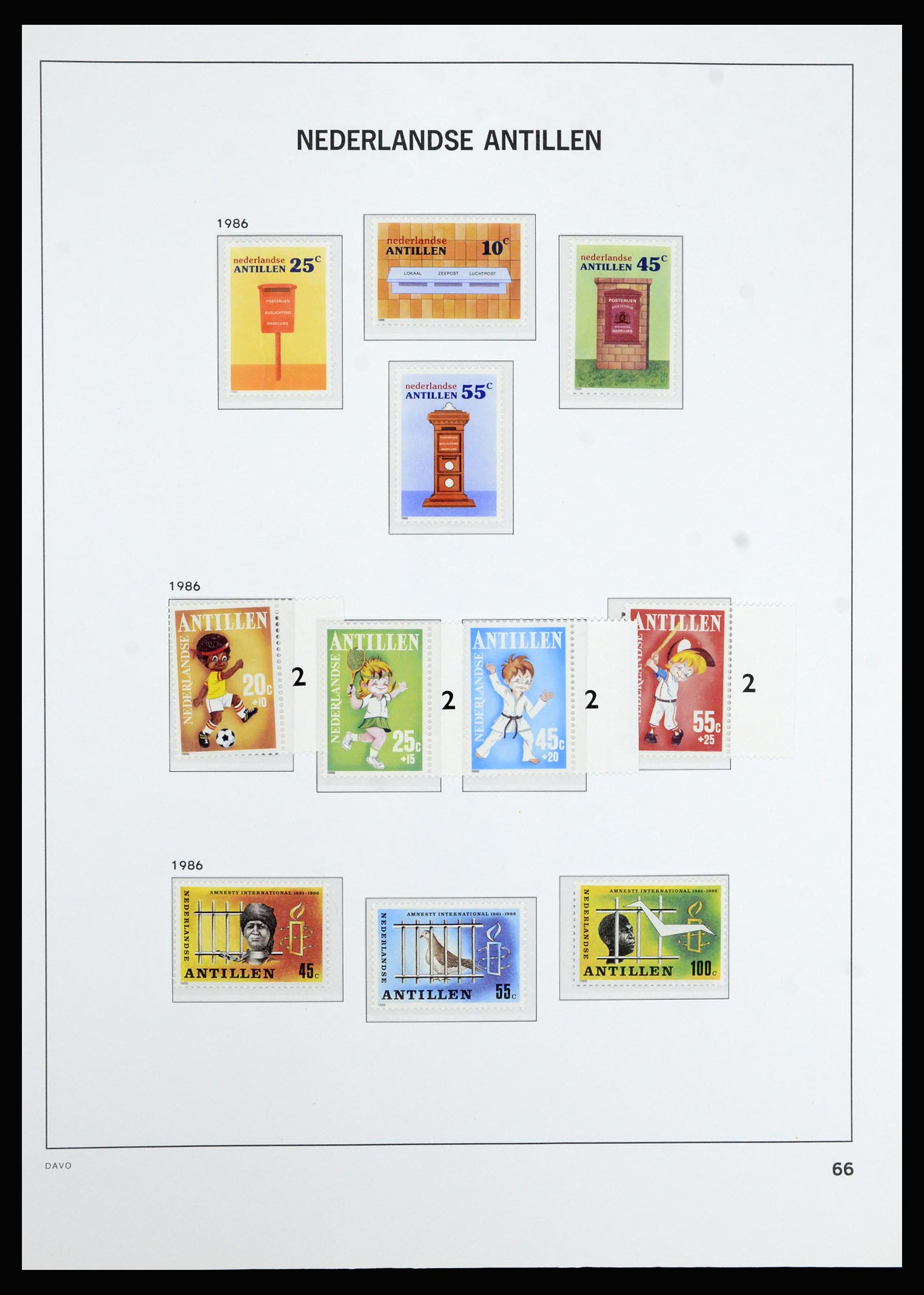 36802 072 - Postzegelverzameling 36802 Curaçao en Nederlandse Antillen 1873-1993.