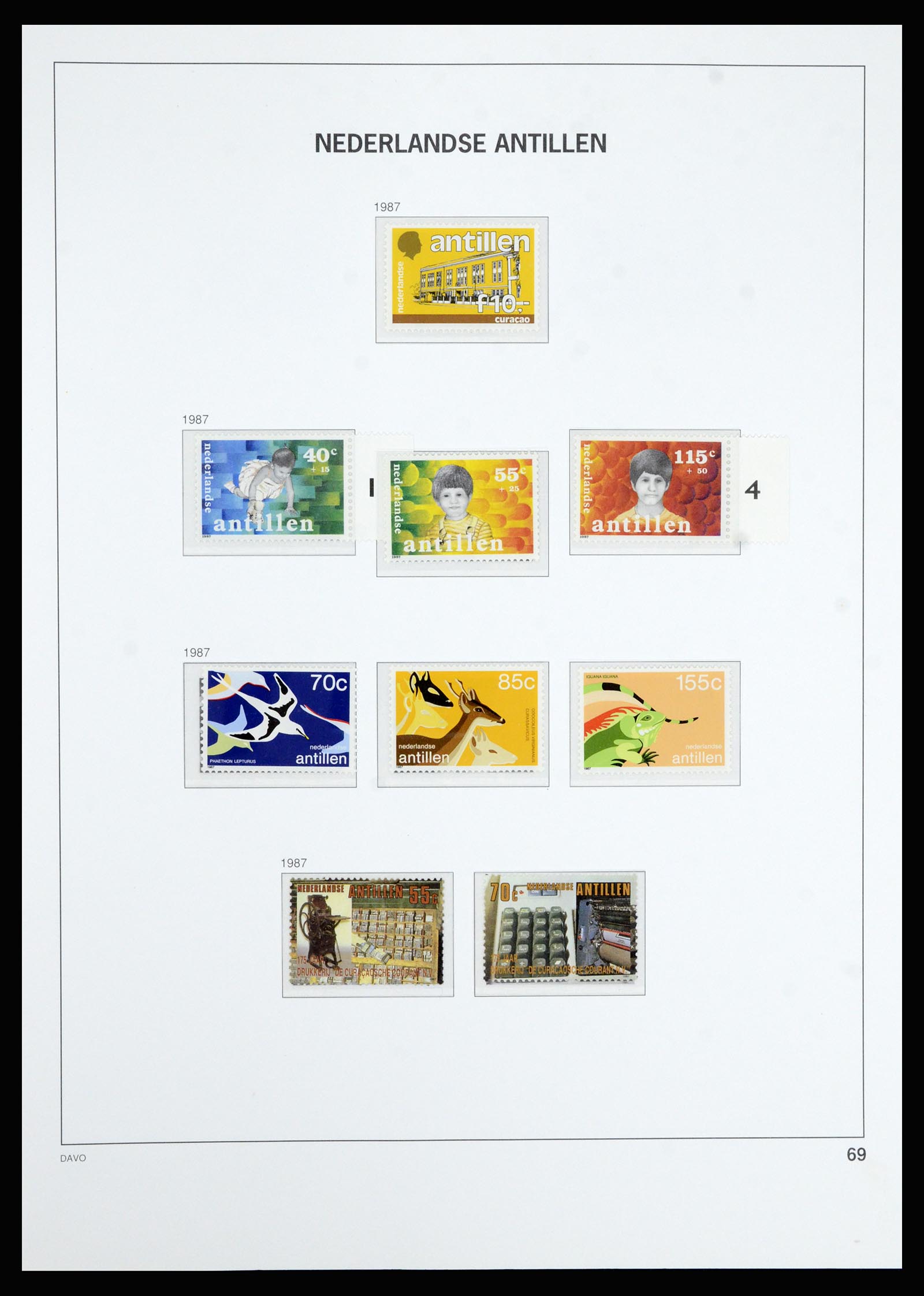 36802 075 - Postzegelverzameling 36802 Curaçao en Nederlandse Antillen 1873-1993.