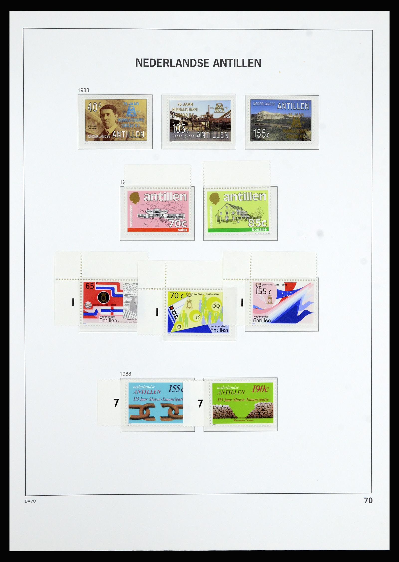 36802 076 - Postzegelverzameling 36802 Curaçao en Nederlandse Antillen 1873-1993.