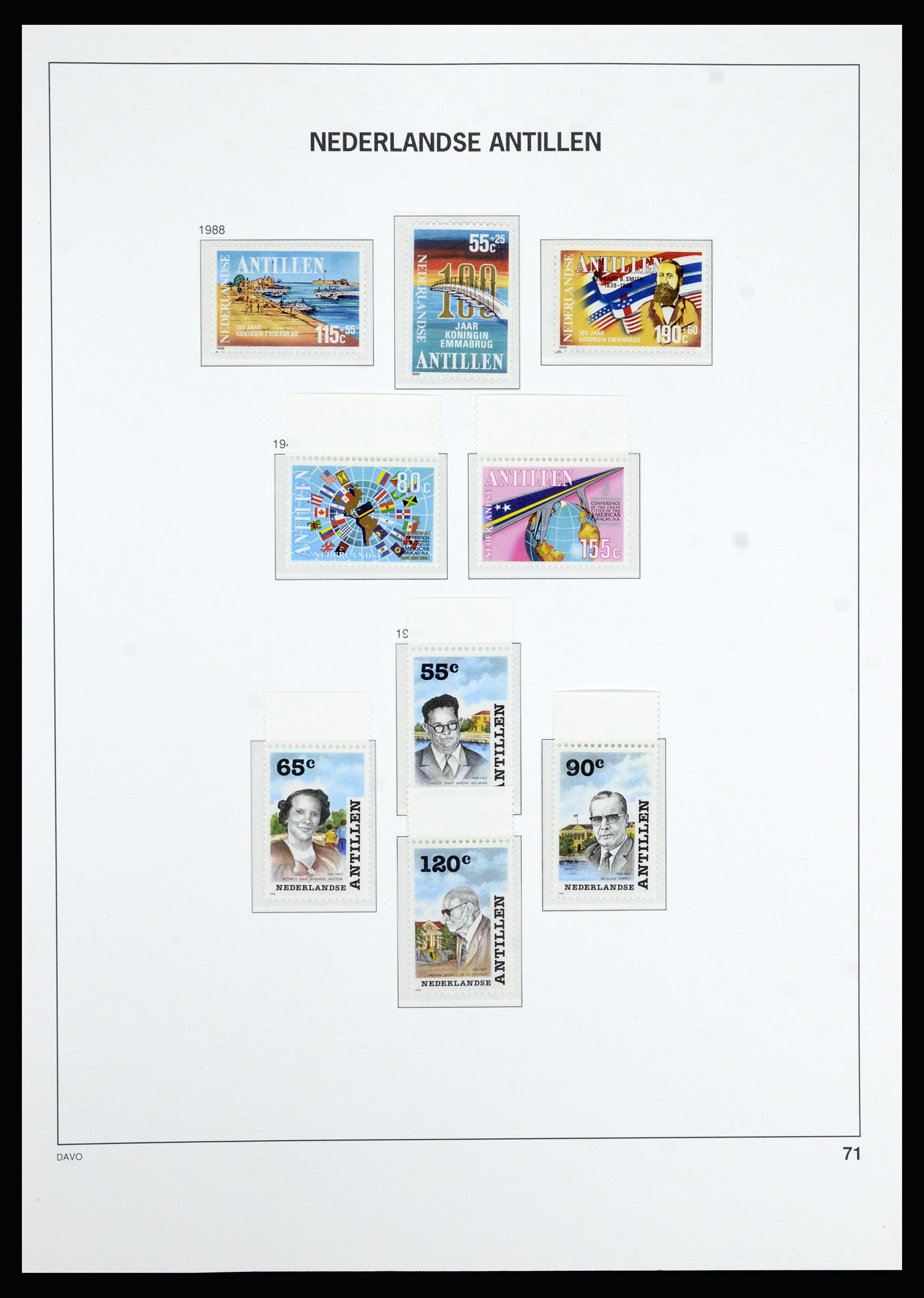 36802 077 - Postzegelverzameling 36802 Curaçao en Nederlandse Antillen 1873-1993.