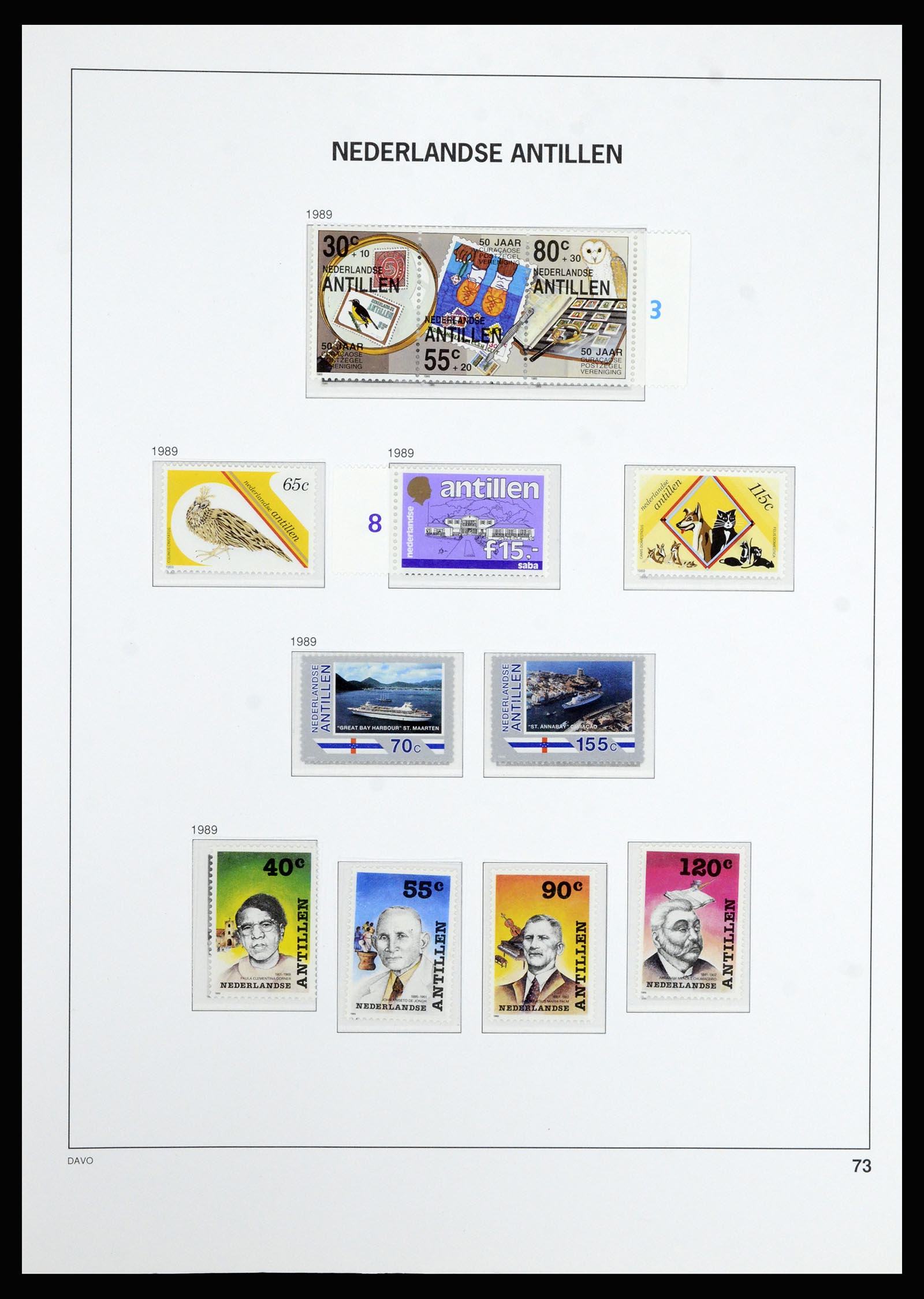 36802 079 - Postzegelverzameling 36802 Curaçao en Nederlandse Antillen 1873-1993.