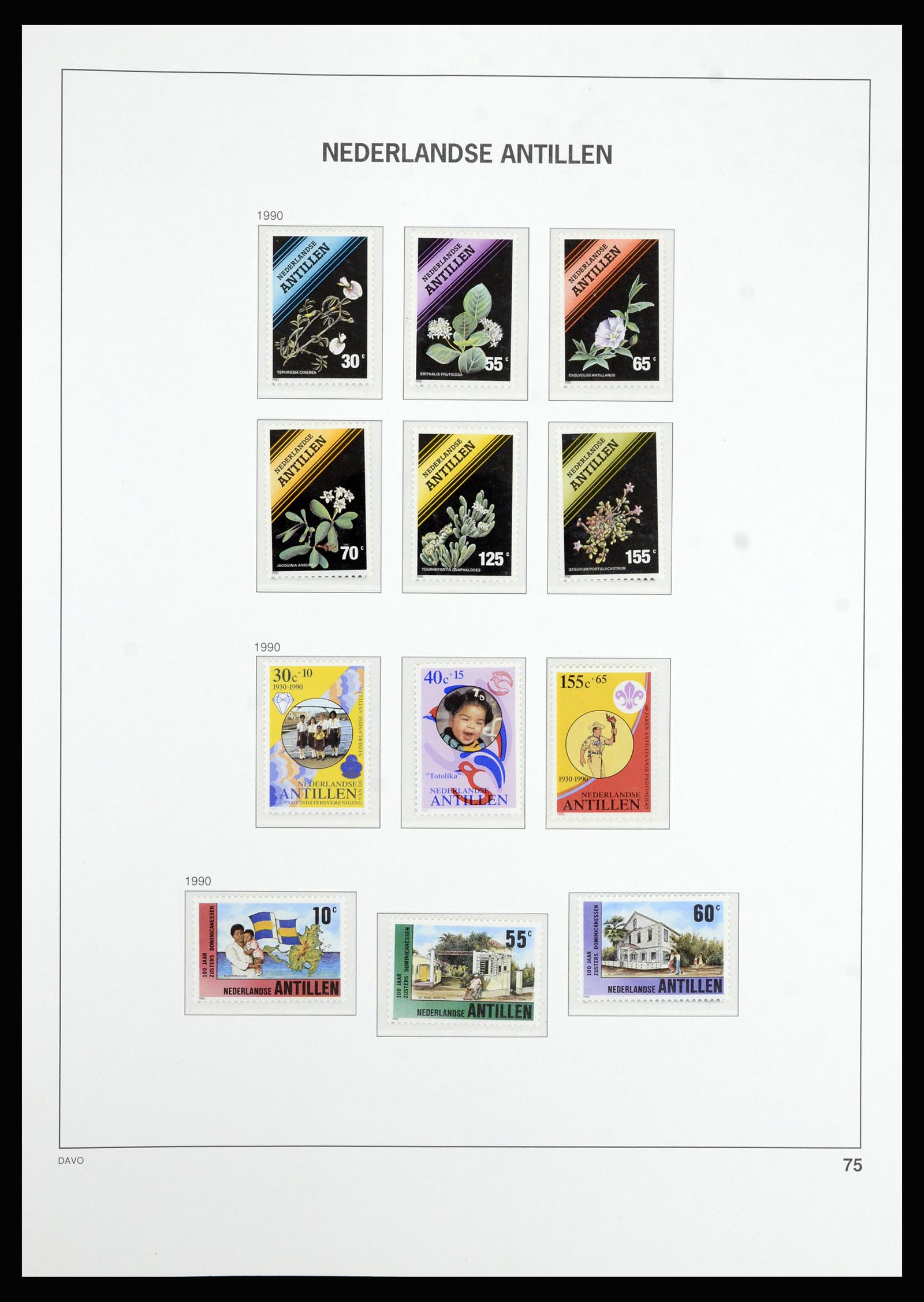 36802 082 - Postzegelverzameling 36802 Curaçao en Nederlandse Antillen 1873-1993.
