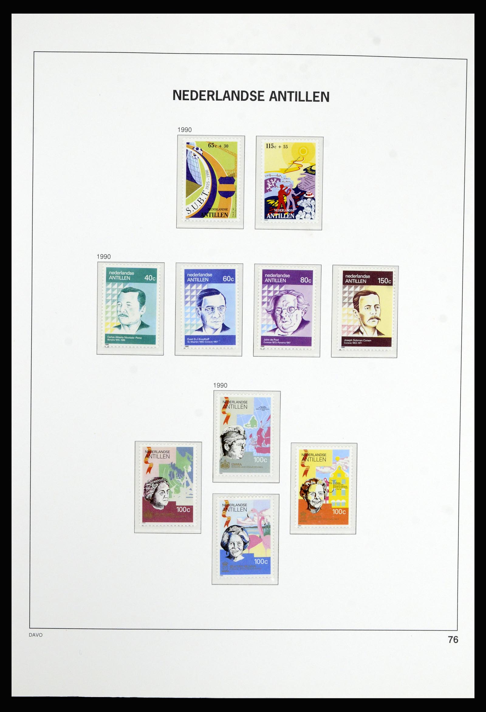 36802 083 - Postzegelverzameling 36802 Curaçao en Nederlandse Antillen 1873-1993.