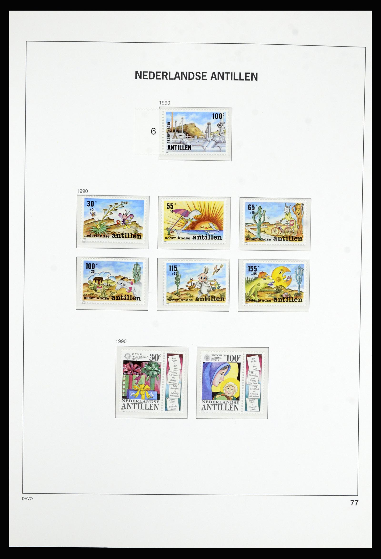 36802 084 - Postzegelverzameling 36802 Curaçao en Nederlandse Antillen 1873-1993.
