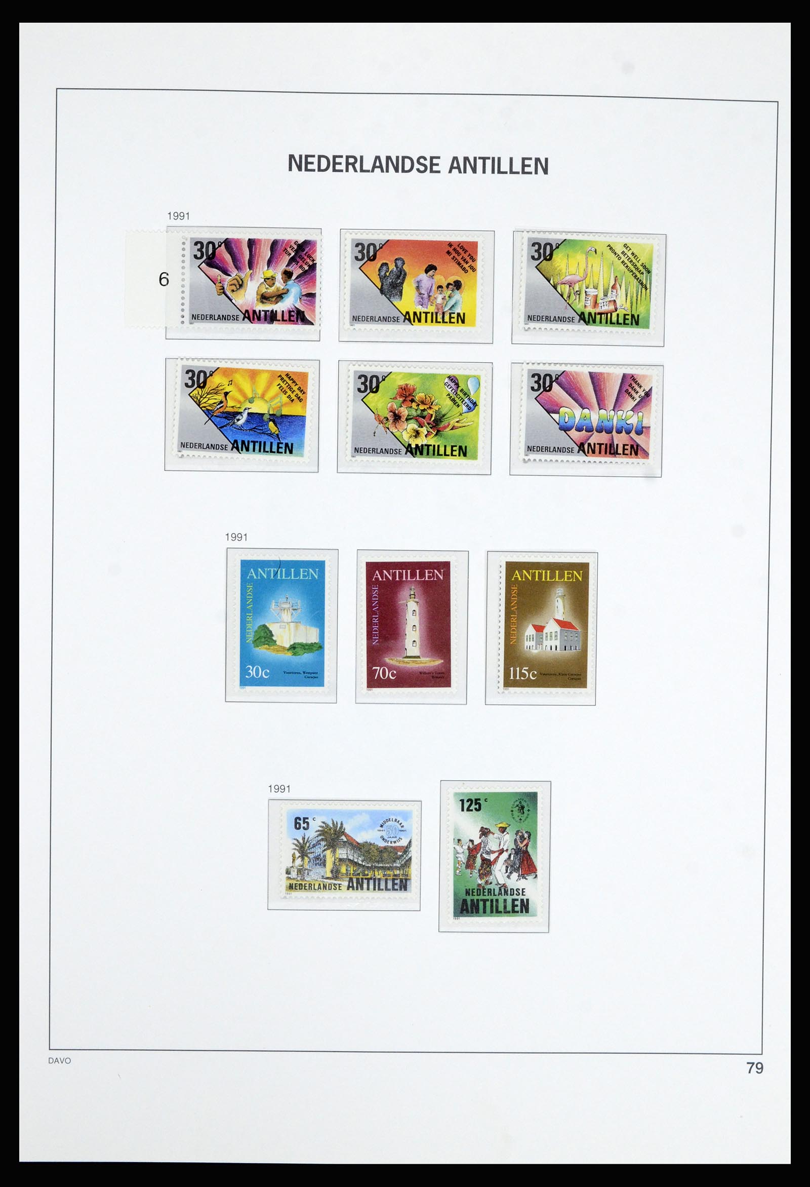 36802 086 - Postzegelverzameling 36802 Curaçao en Nederlandse Antillen 1873-1993.