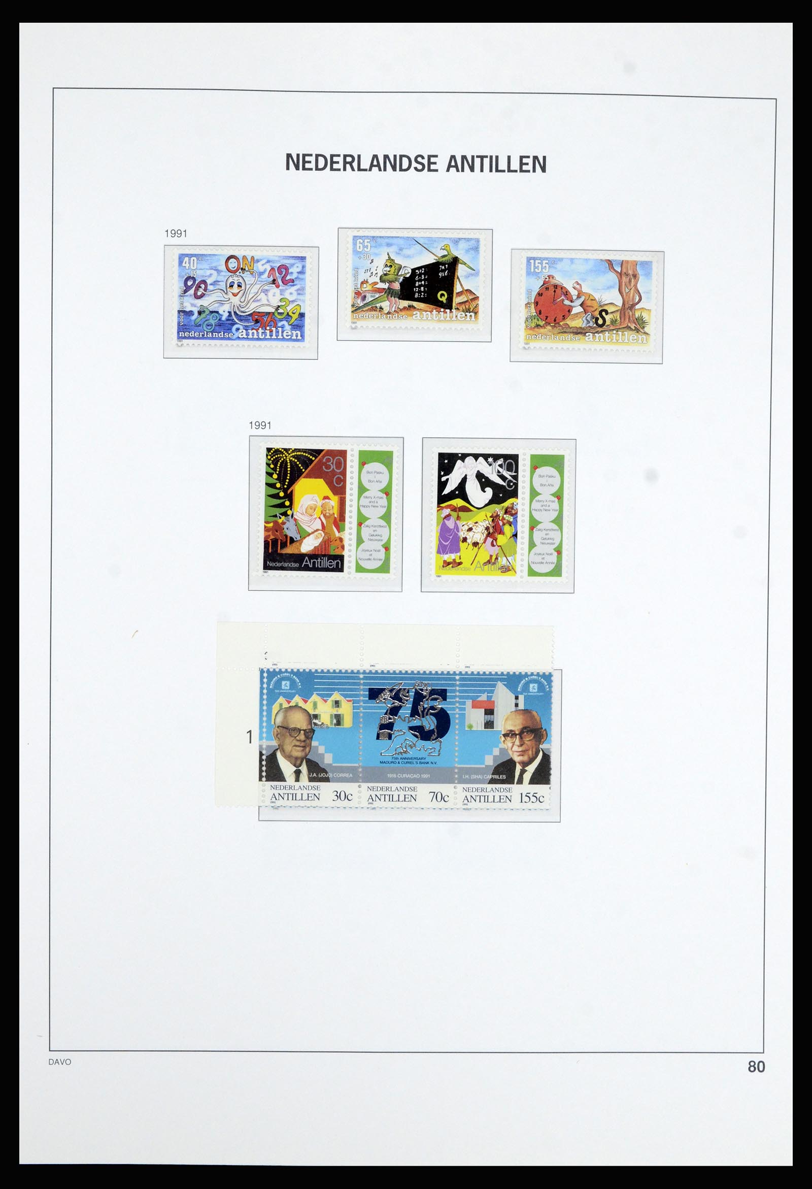 36802 087 - Postzegelverzameling 36802 Curaçao en Nederlandse Antillen 1873-1993.