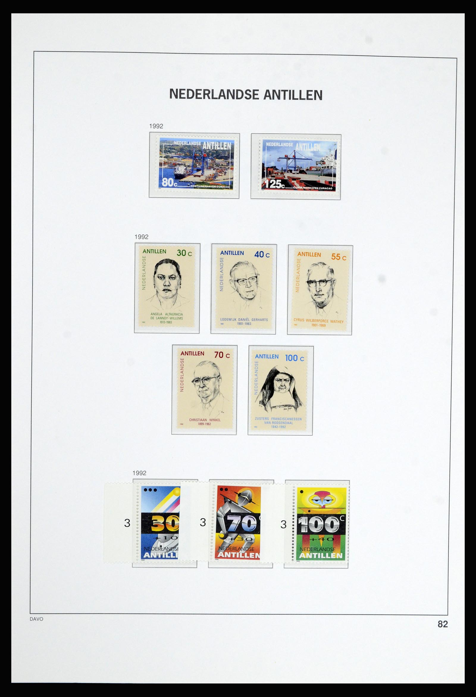 36802 089 - Postzegelverzameling 36802 Curaçao en Nederlandse Antillen 1873-1993.