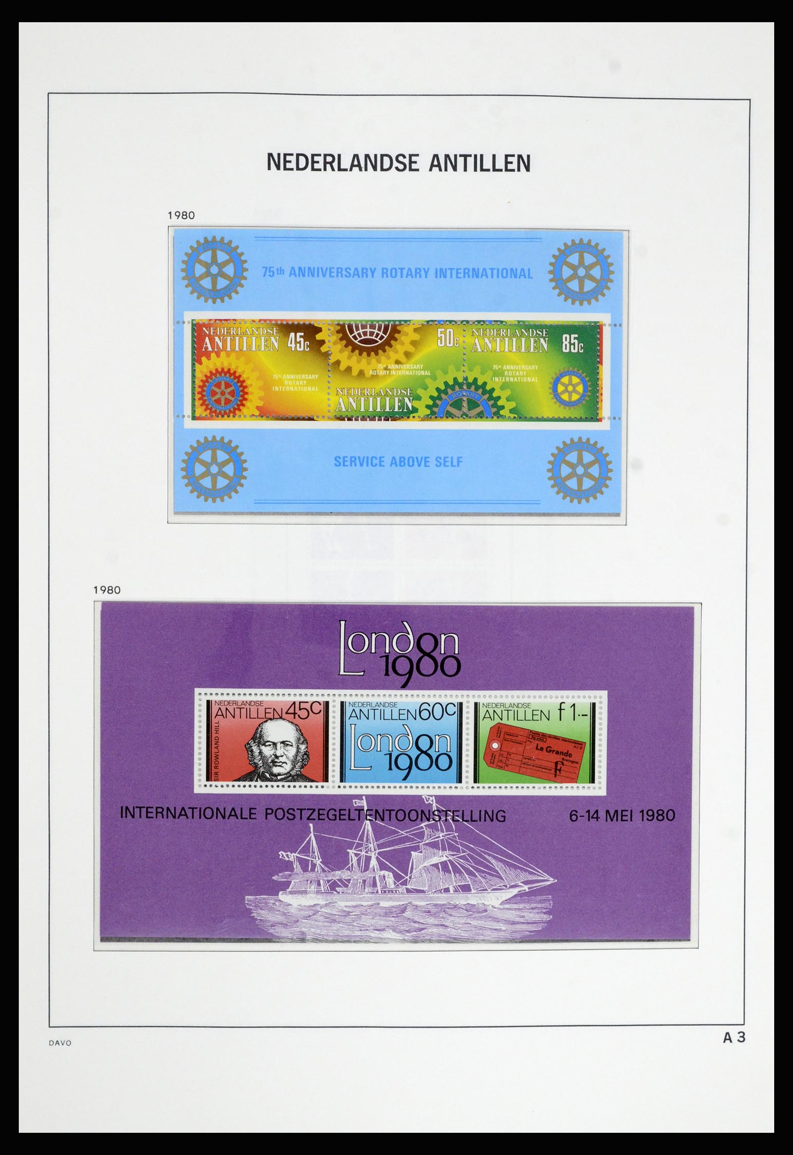 36802 096 - Postzegelverzameling 36802 Curaçao en Nederlandse Antillen 1873-1993.