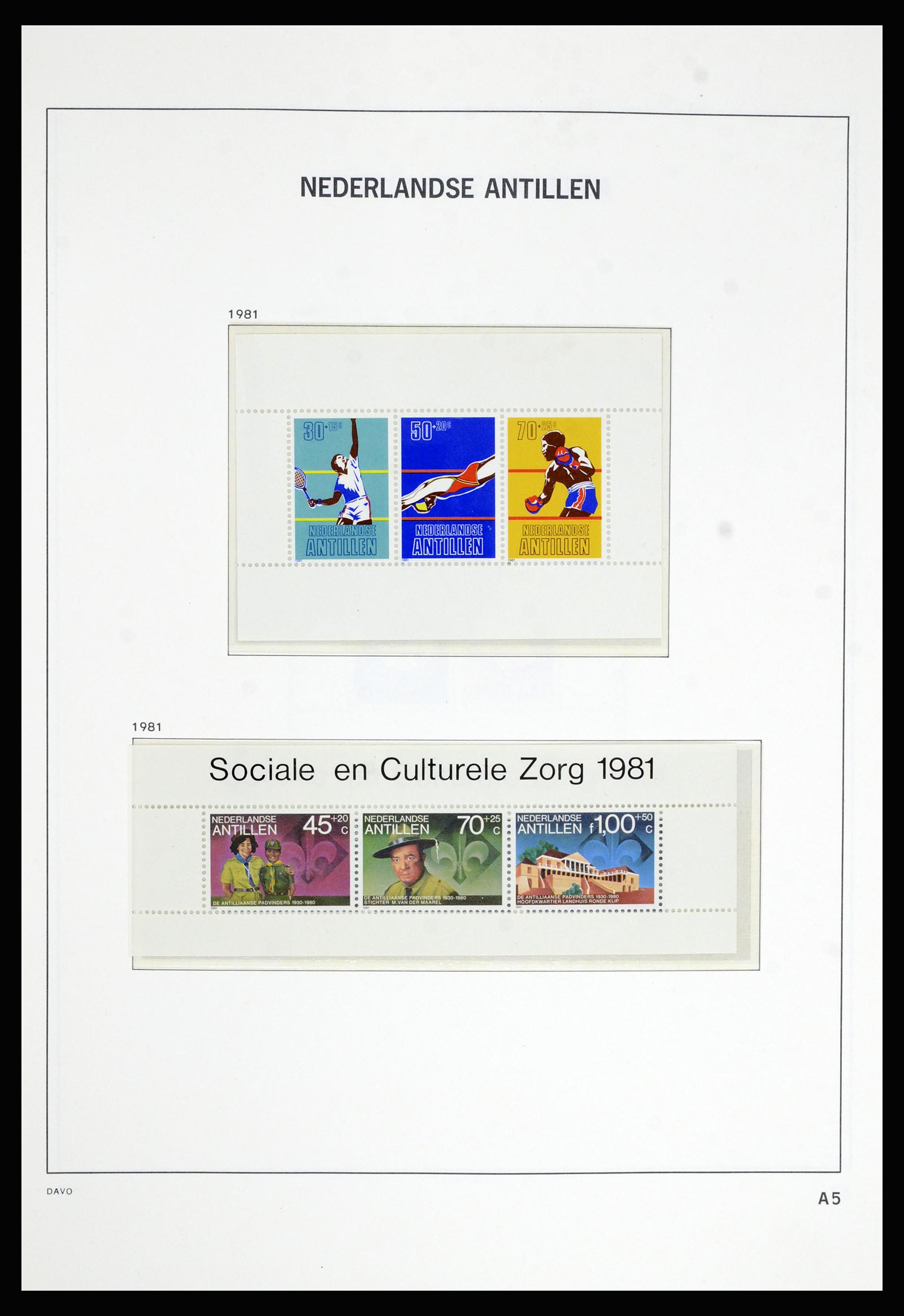 36802 098 - Postzegelverzameling 36802 Curaçao en Nederlandse Antillen 1873-1993.