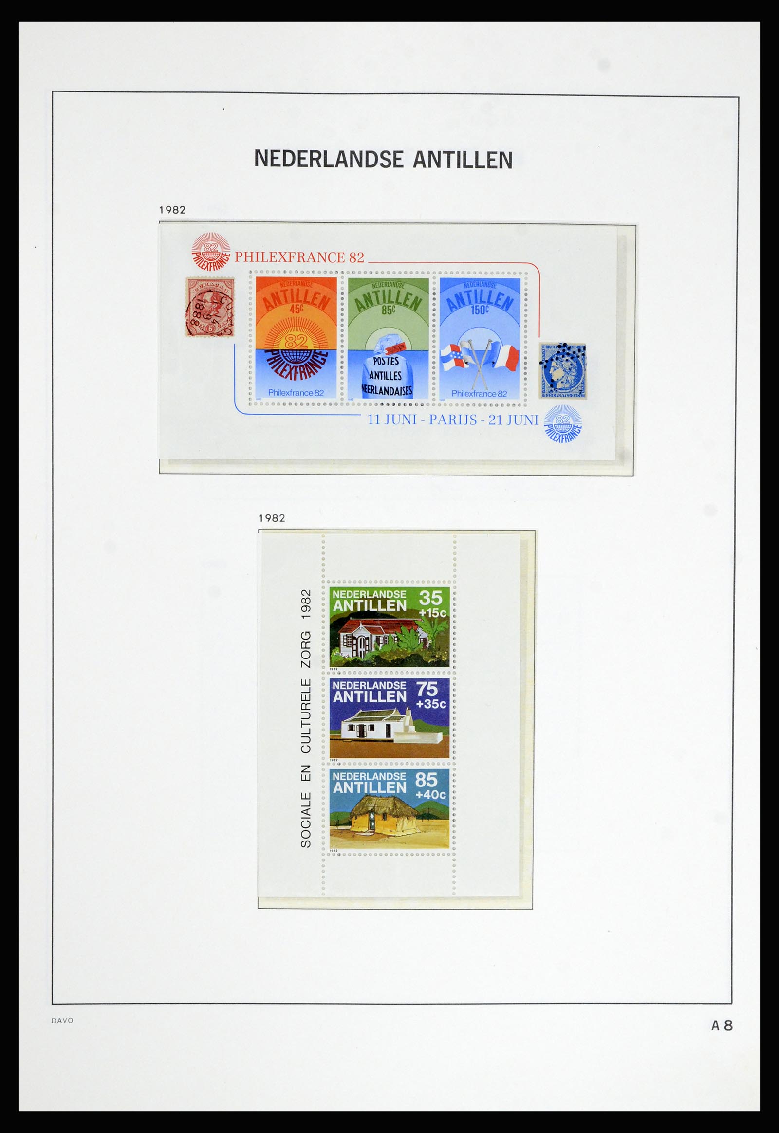 36802 101 - Postzegelverzameling 36802 Curaçao en Nederlandse Antillen 1873-1993.