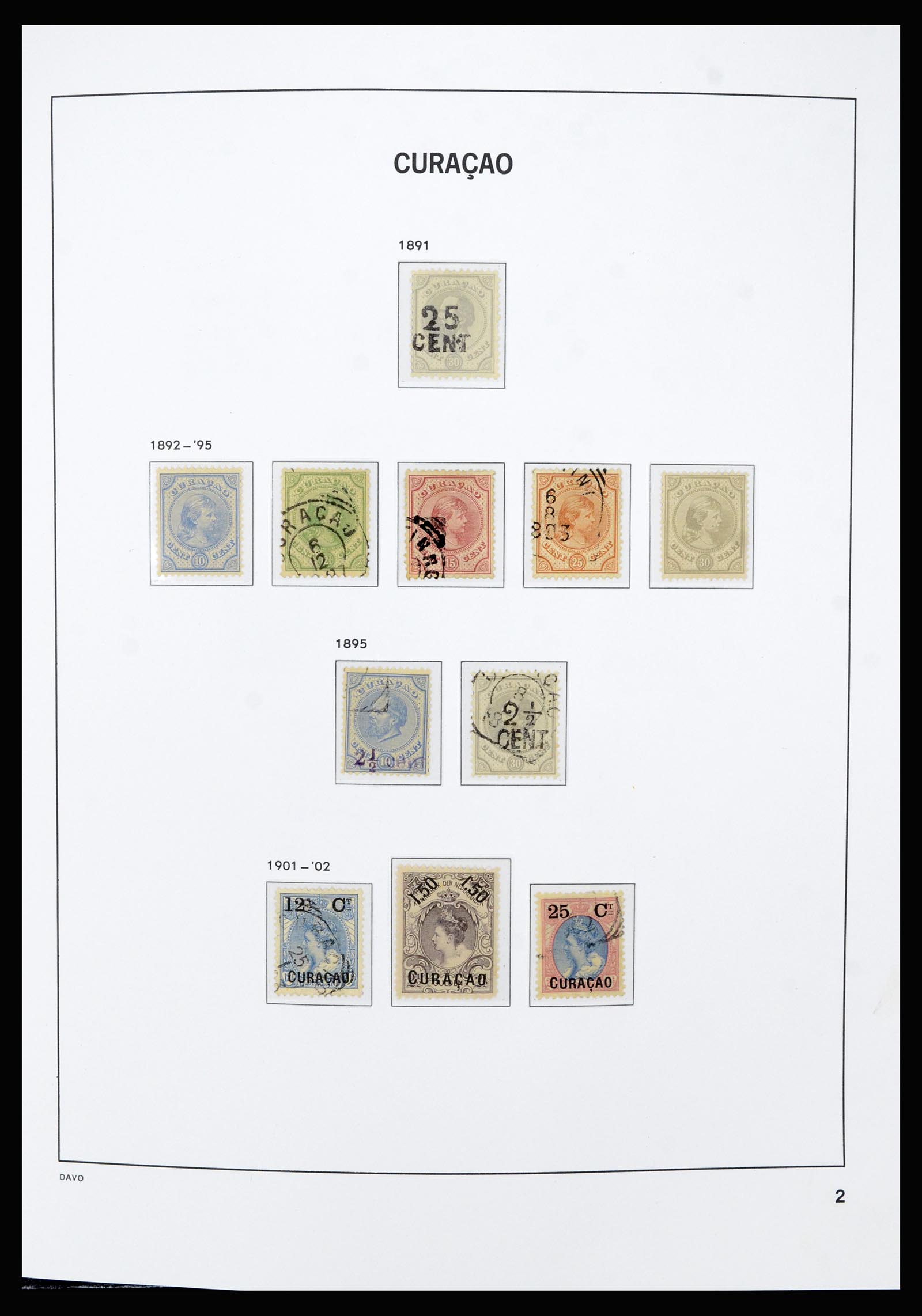 36803 002 - Postzegelverzameling 36803 Curaçao en Nederlandse Antillen 1873-1976.