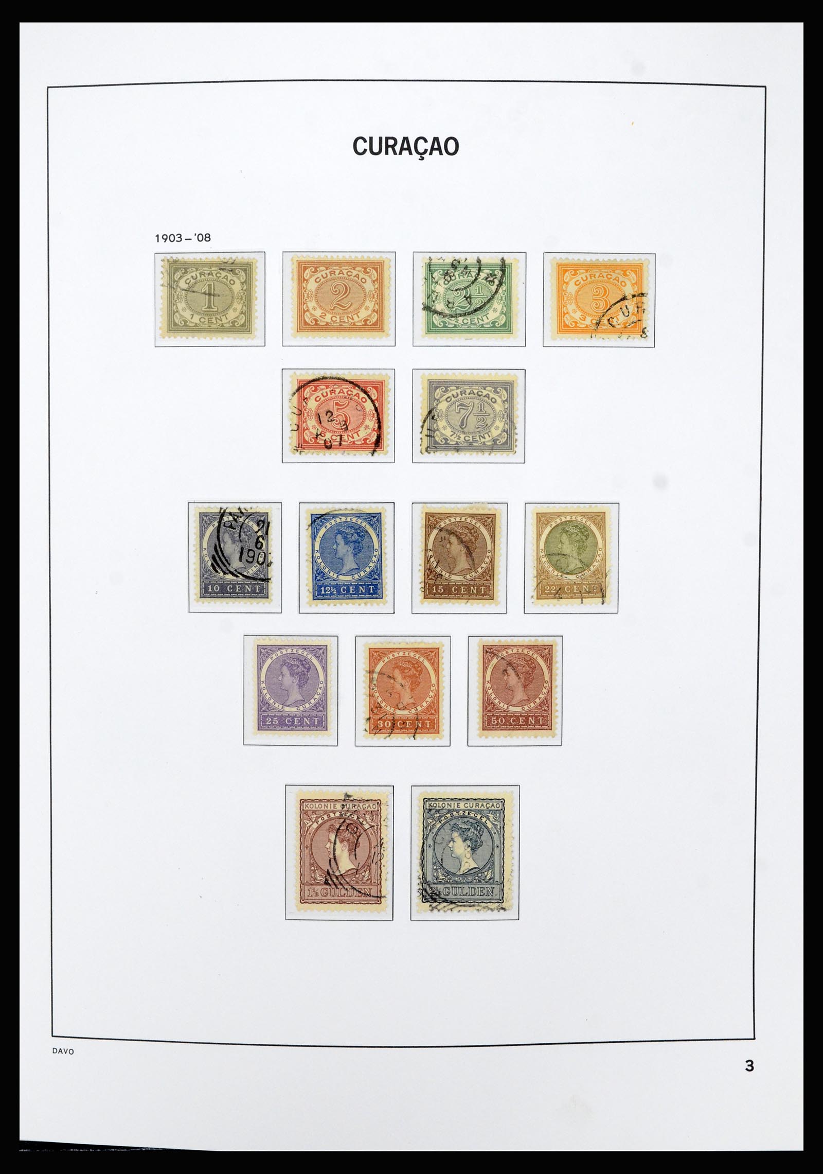 36803 003 - Postzegelverzameling 36803 Curaçao en Nederlandse Antillen 1873-1976.