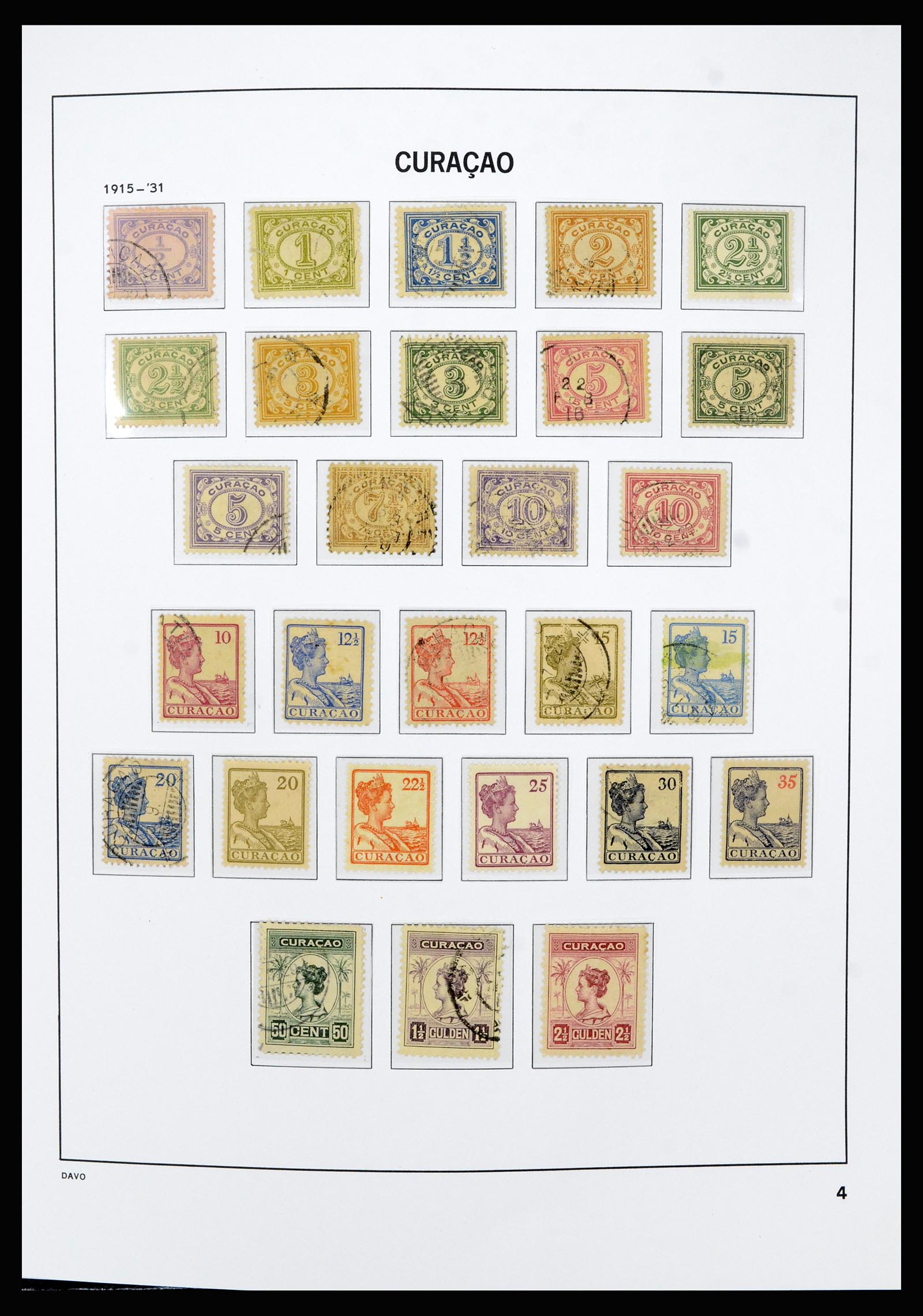 36803 004 - Postzegelverzameling 36803 Curaçao en Nederlandse Antillen 1873-1976.
