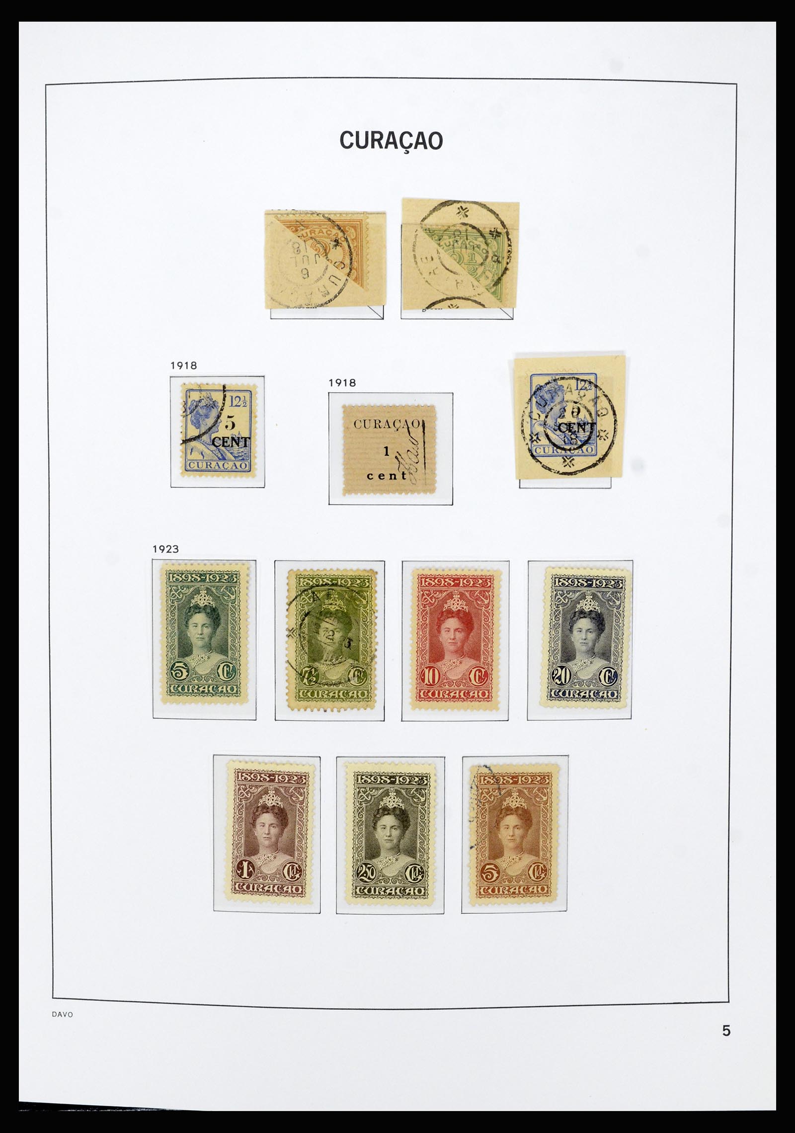 36803 005 - Postzegelverzameling 36803 Curaçao en Nederlandse Antillen 1873-1976.