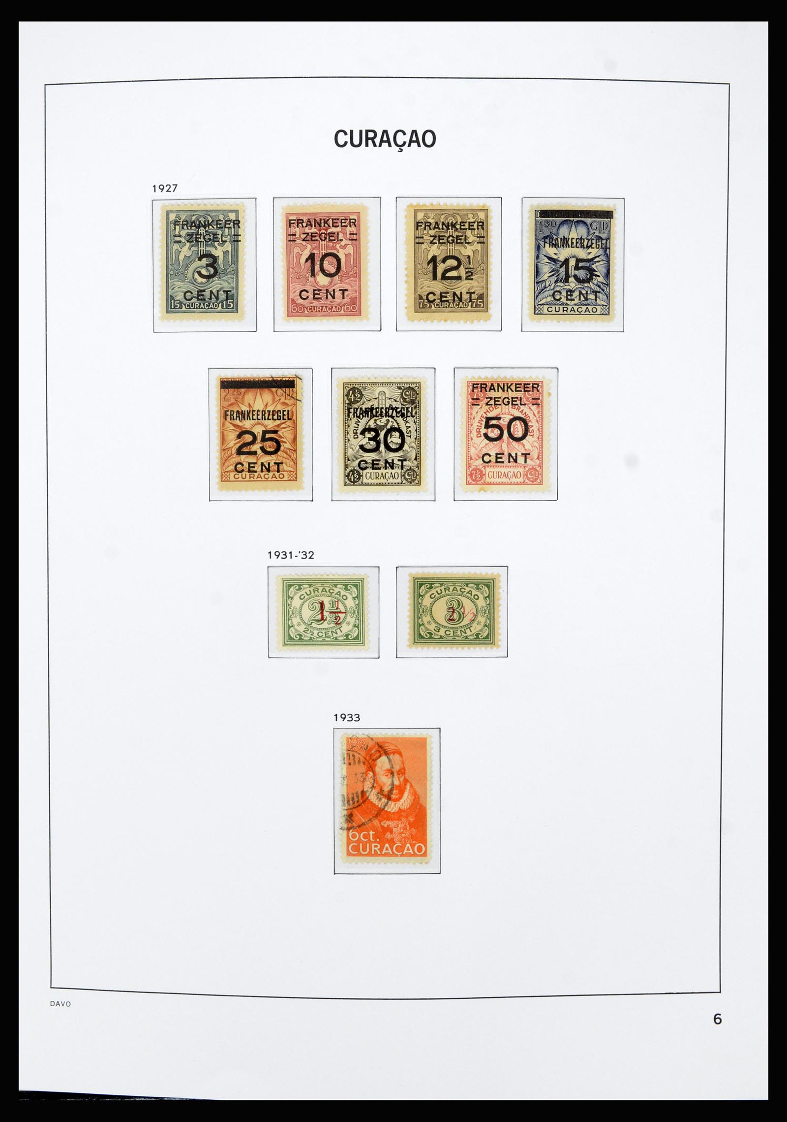 36803 006 - Postzegelverzameling 36803 Curaçao en Nederlandse Antillen 1873-1976.