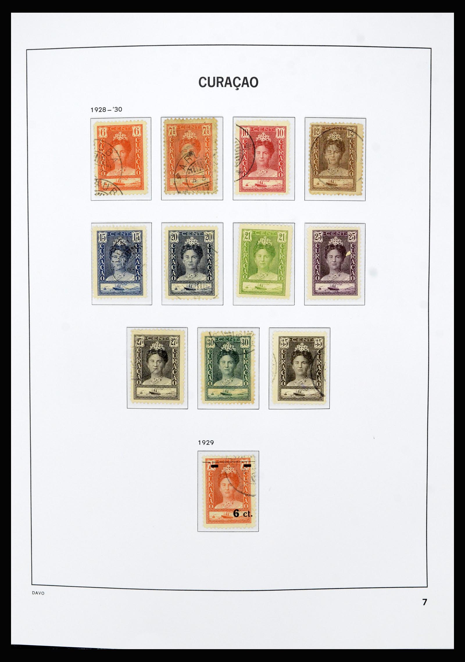 36803 007 - Postzegelverzameling 36803 Curaçao en Nederlandse Antillen 1873-1976.