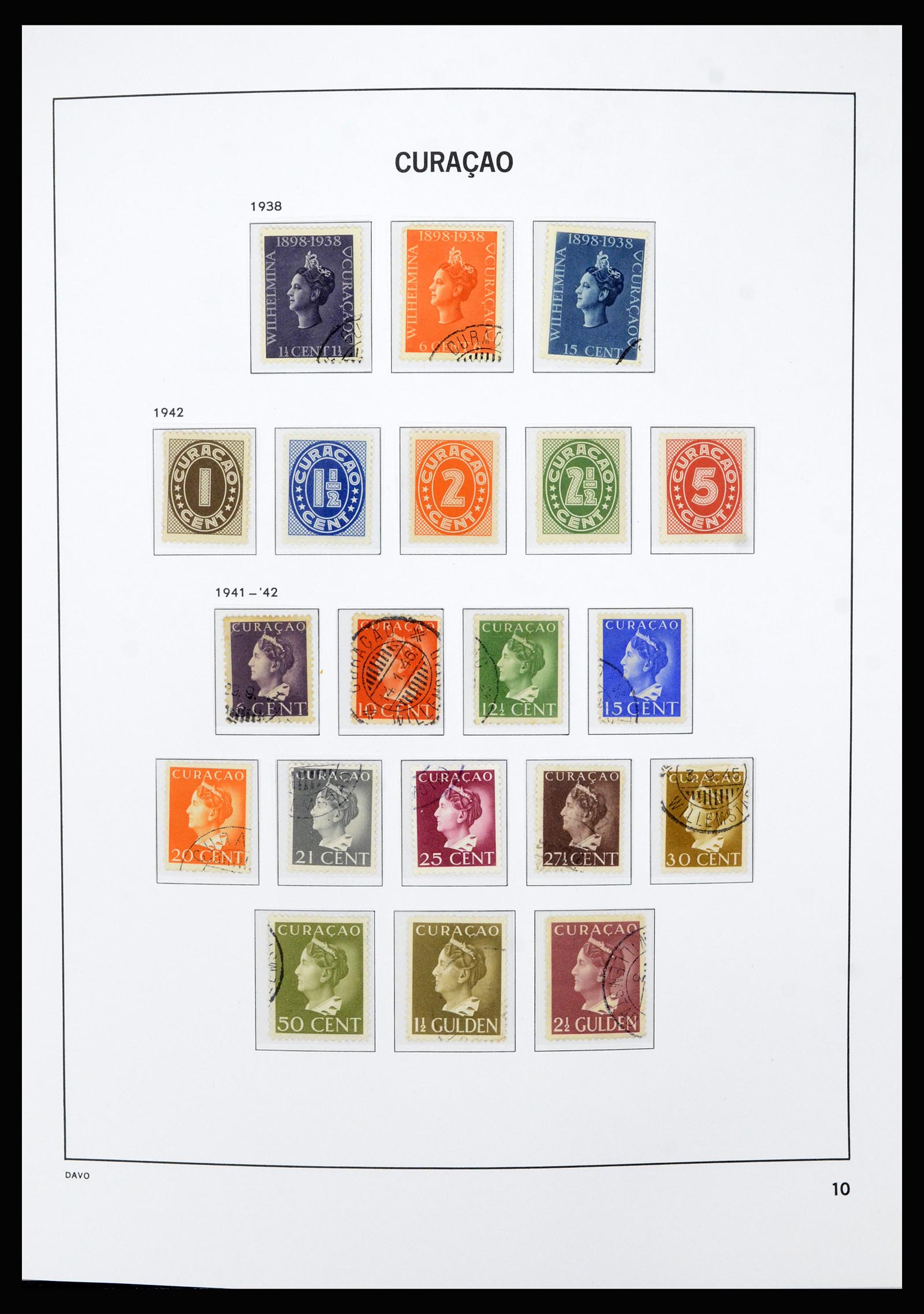 36803 010 - Postzegelverzameling 36803 Curaçao en Nederlandse Antillen 1873-1976.