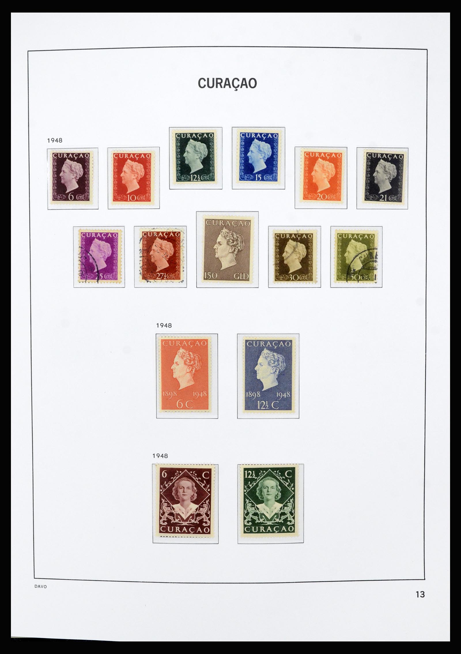36803 013 - Postzegelverzameling 36803 Curaçao en Nederlandse Antillen 1873-1976.