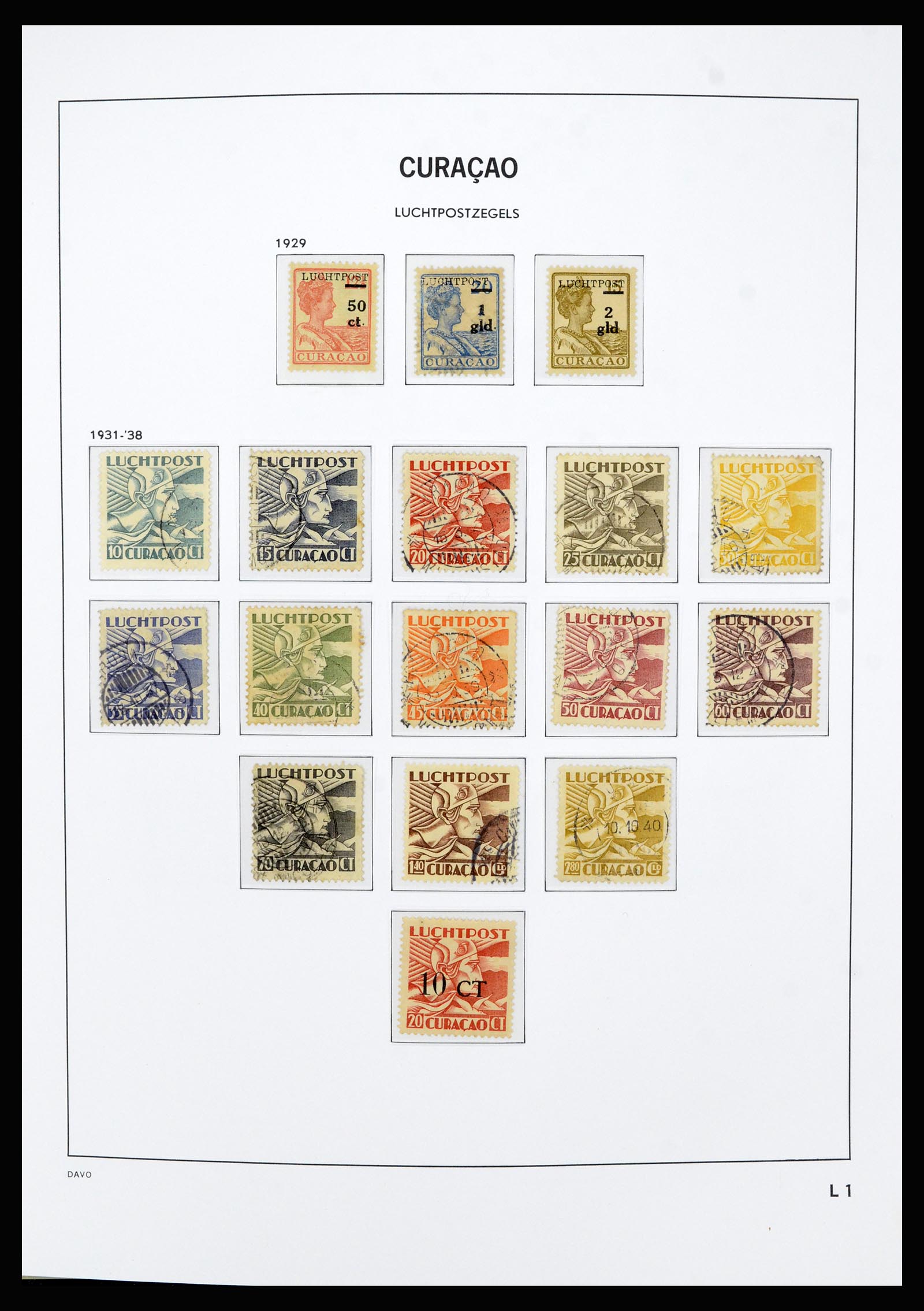 36803 014 - Postzegelverzameling 36803 Curaçao en Nederlandse Antillen 1873-1976.