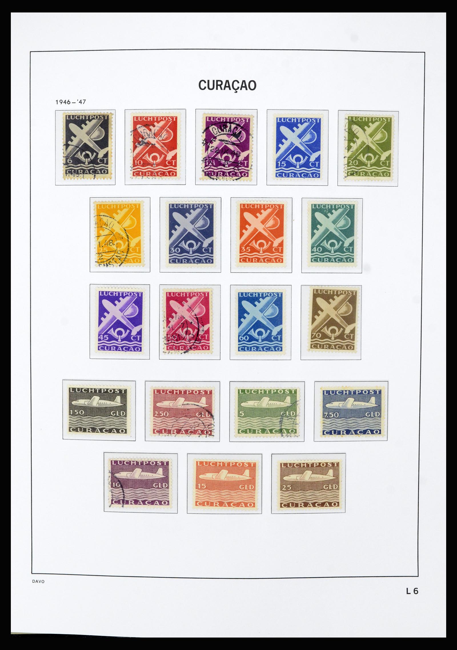 36803 019 - Postzegelverzameling 36803 Curaçao en Nederlandse Antillen 1873-1976.