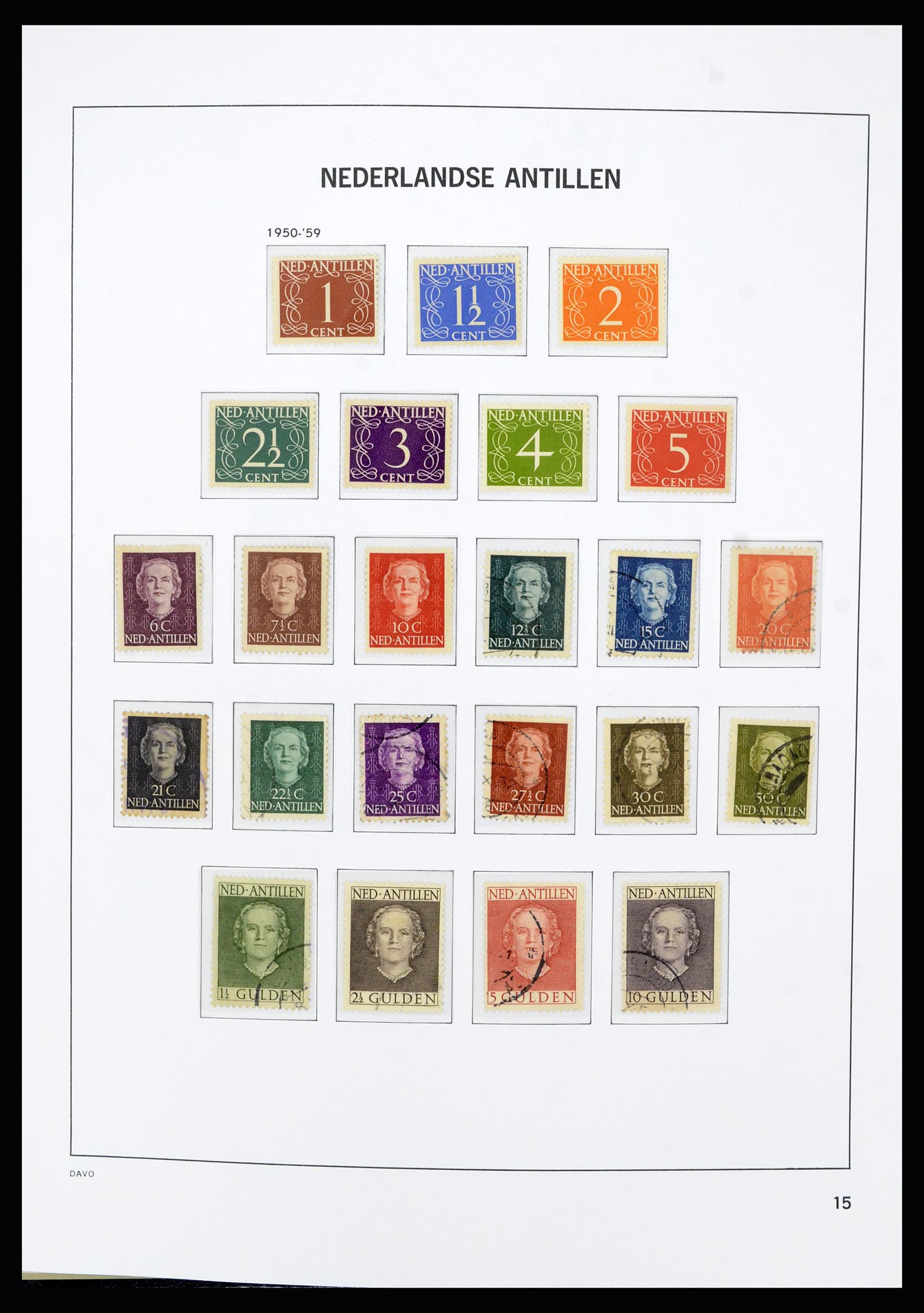 36803 024 - Postzegelverzameling 36803 Curaçao en Nederlandse Antillen 1873-1976.