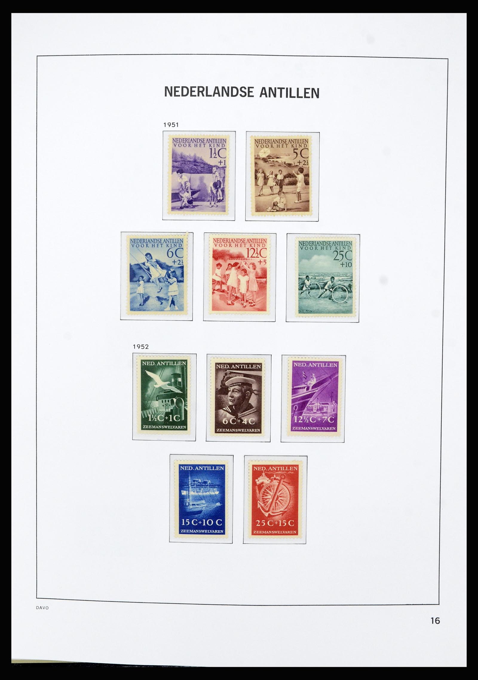 36803 025 - Postzegelverzameling 36803 Curaçao en Nederlandse Antillen 1873-1976.