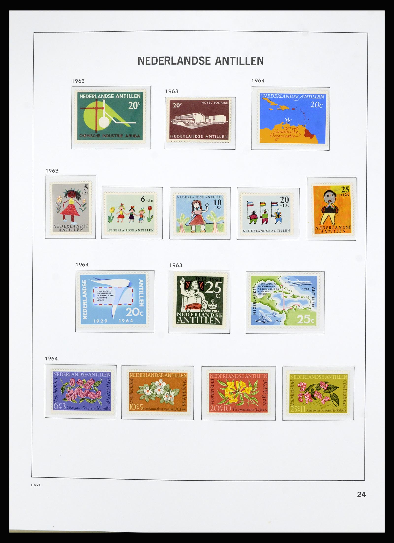 36803 035 - Postzegelverzameling 36803 Curaçao en Nederlandse Antillen 1873-1976.
