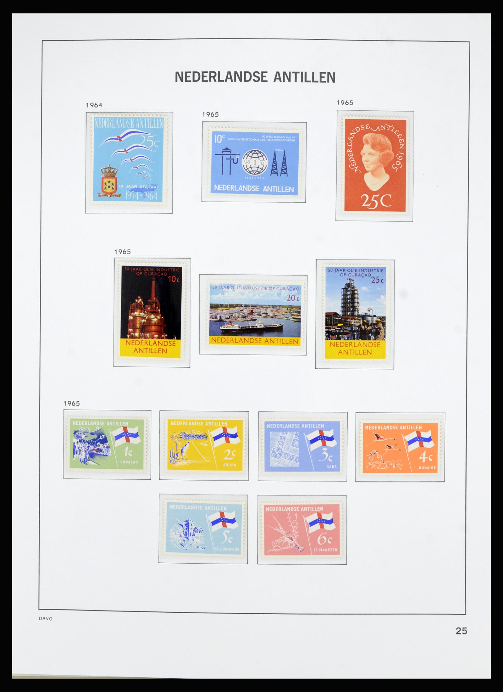 36803 036 - Postzegelverzameling 36803 Curaçao en Nederlandse Antillen 1873-1976.