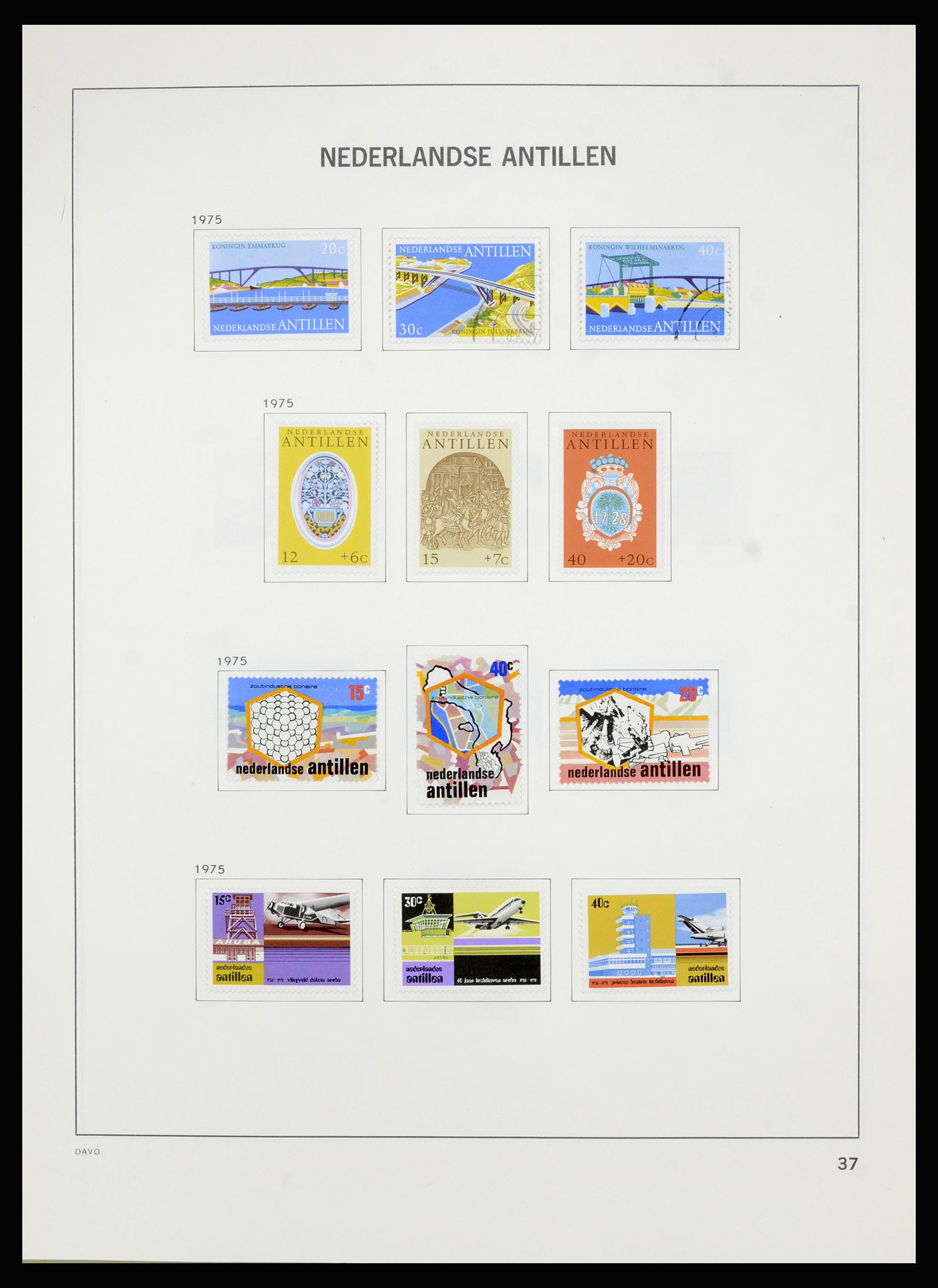 36803 048 - Postzegelverzameling 36803 Curaçao en Nederlandse Antillen 1873-1976.