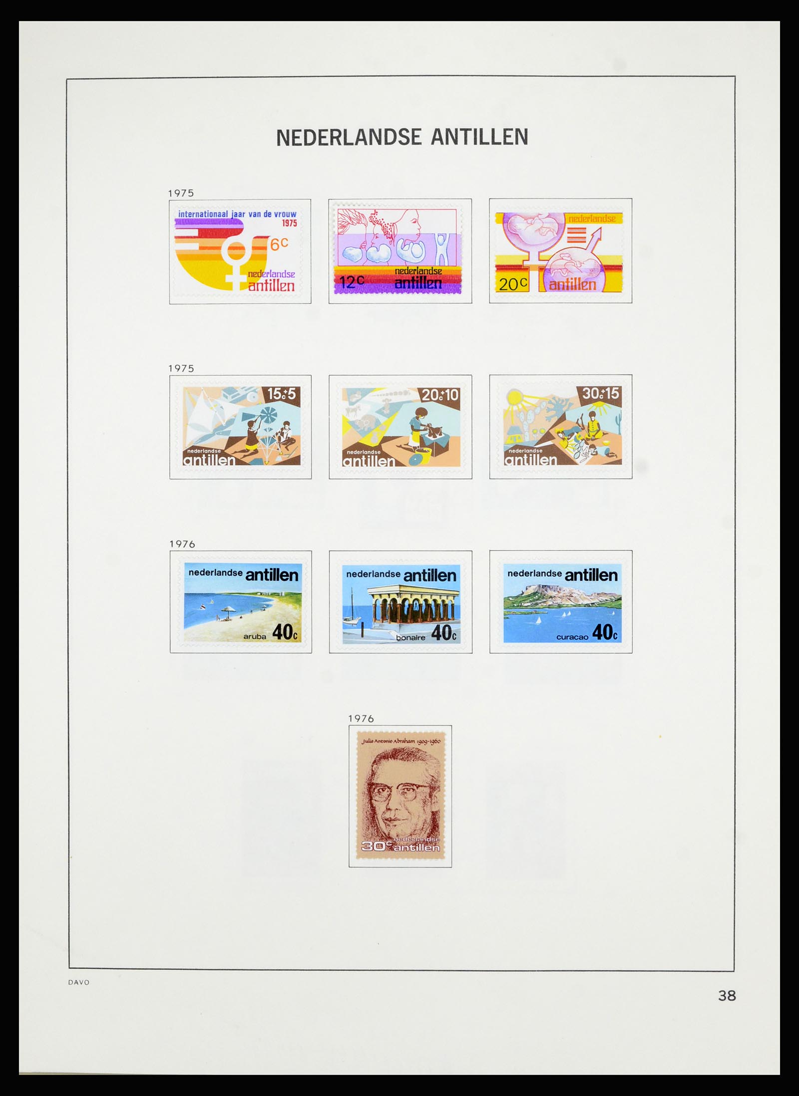 36803 049 - Postzegelverzameling 36803 Curaçao en Nederlandse Antillen 1873-1976.