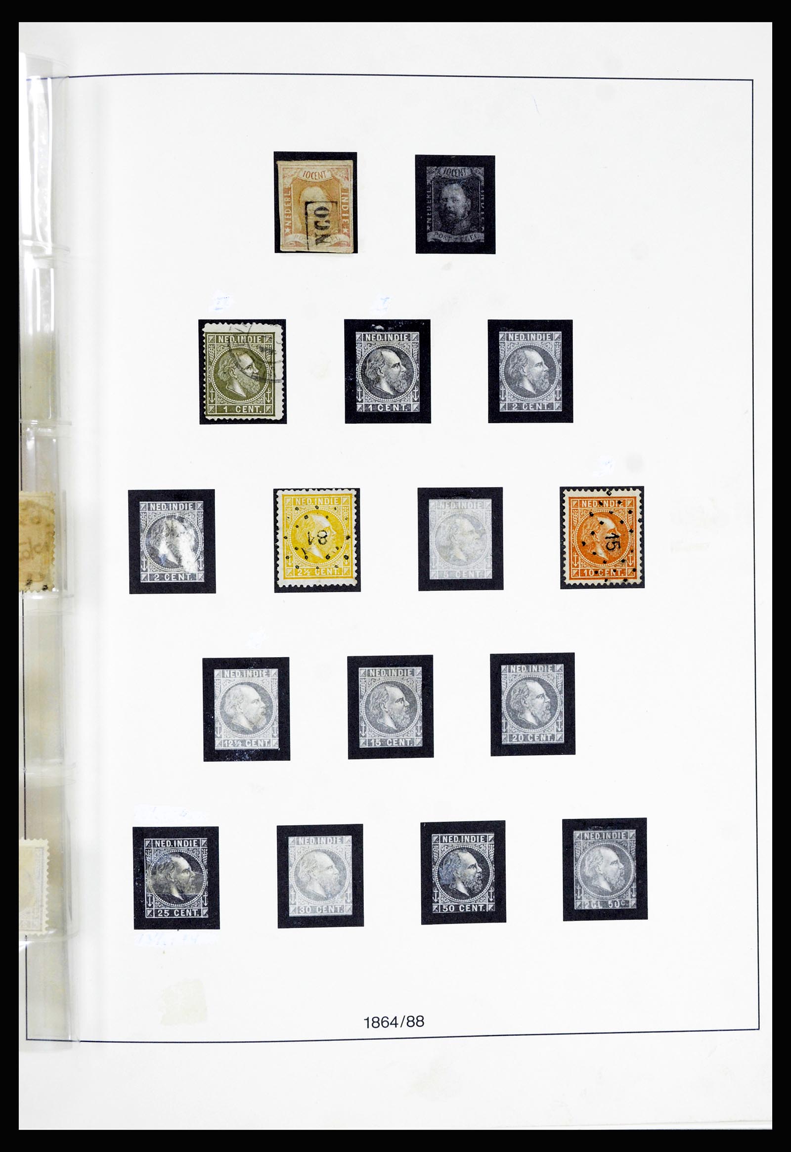 36804 002 - Postzegelverzameling 36804 Nederlands Indië 1864-1948.