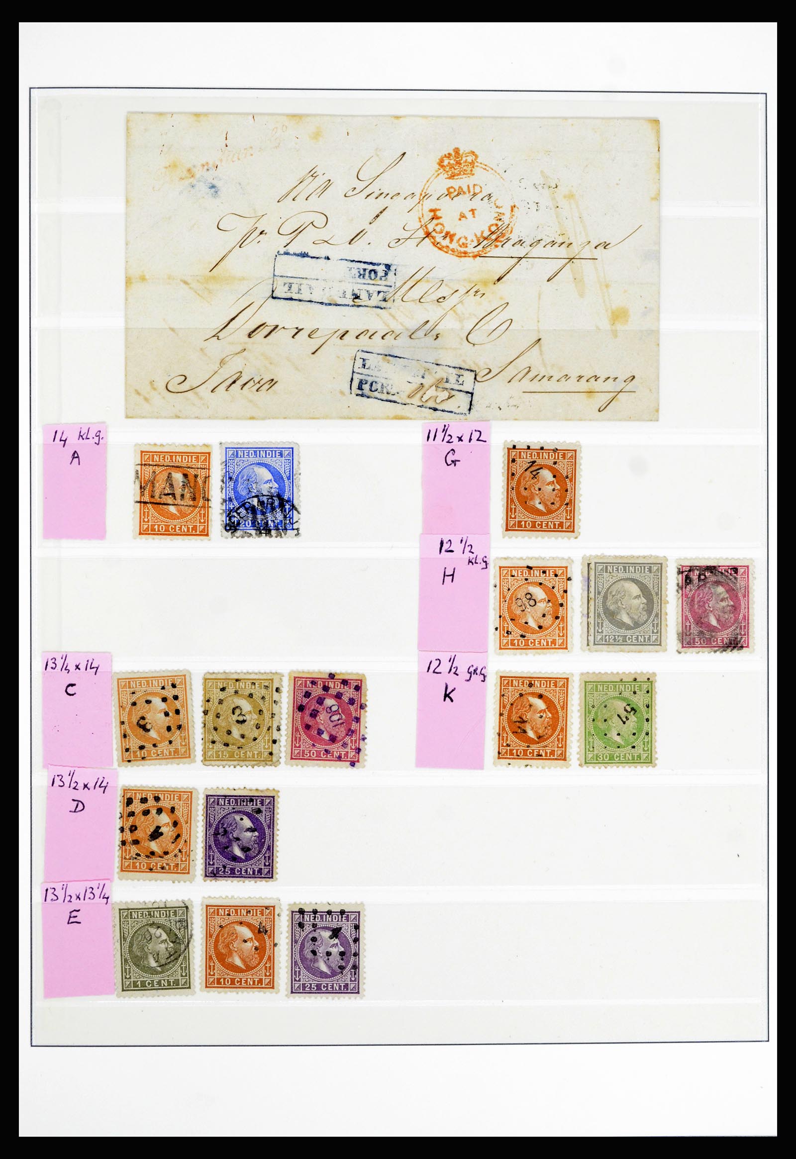 36804 003 - Postzegelverzameling 36804 Nederlands Indië 1864-1948.